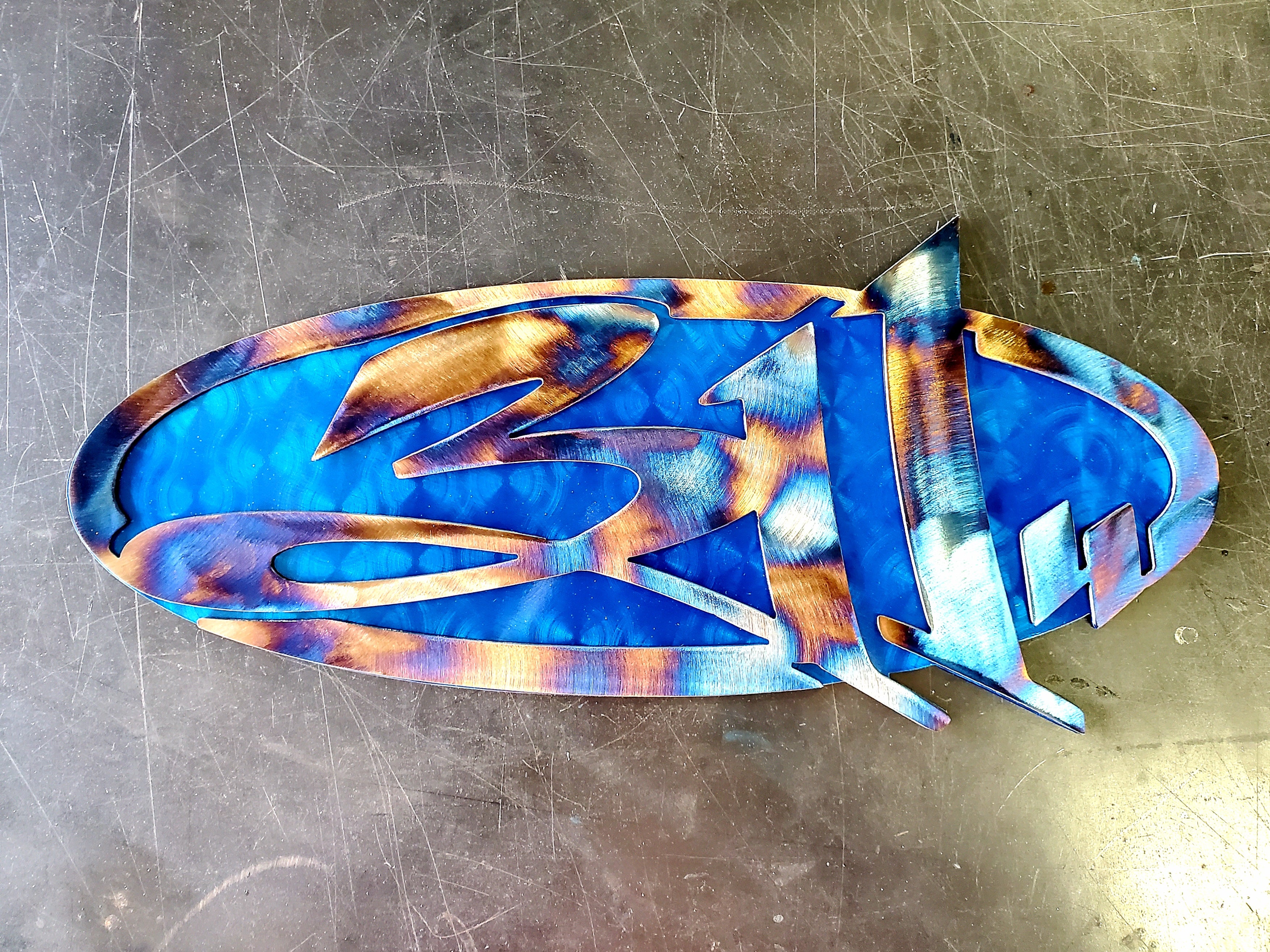 Heat Colored & Blue Candy