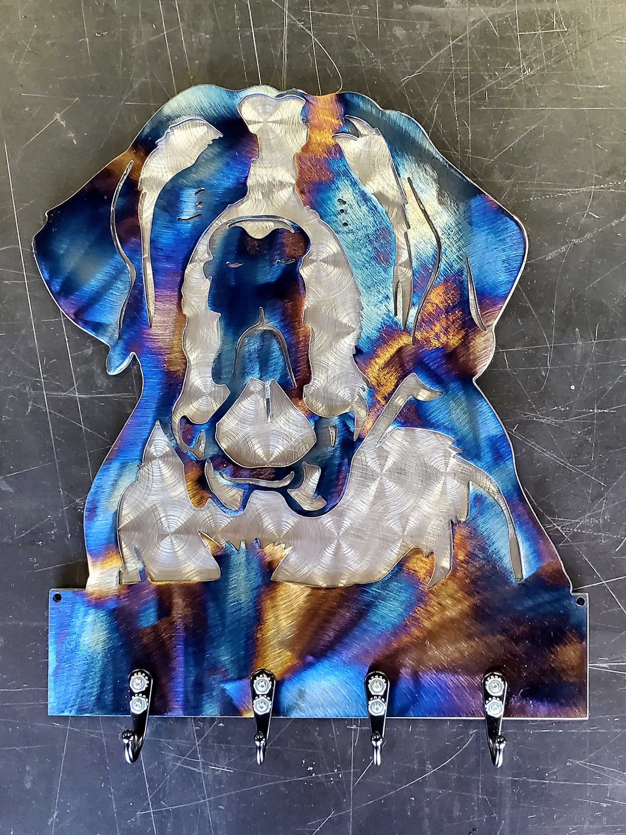 Heat Colored & Polished Swirl