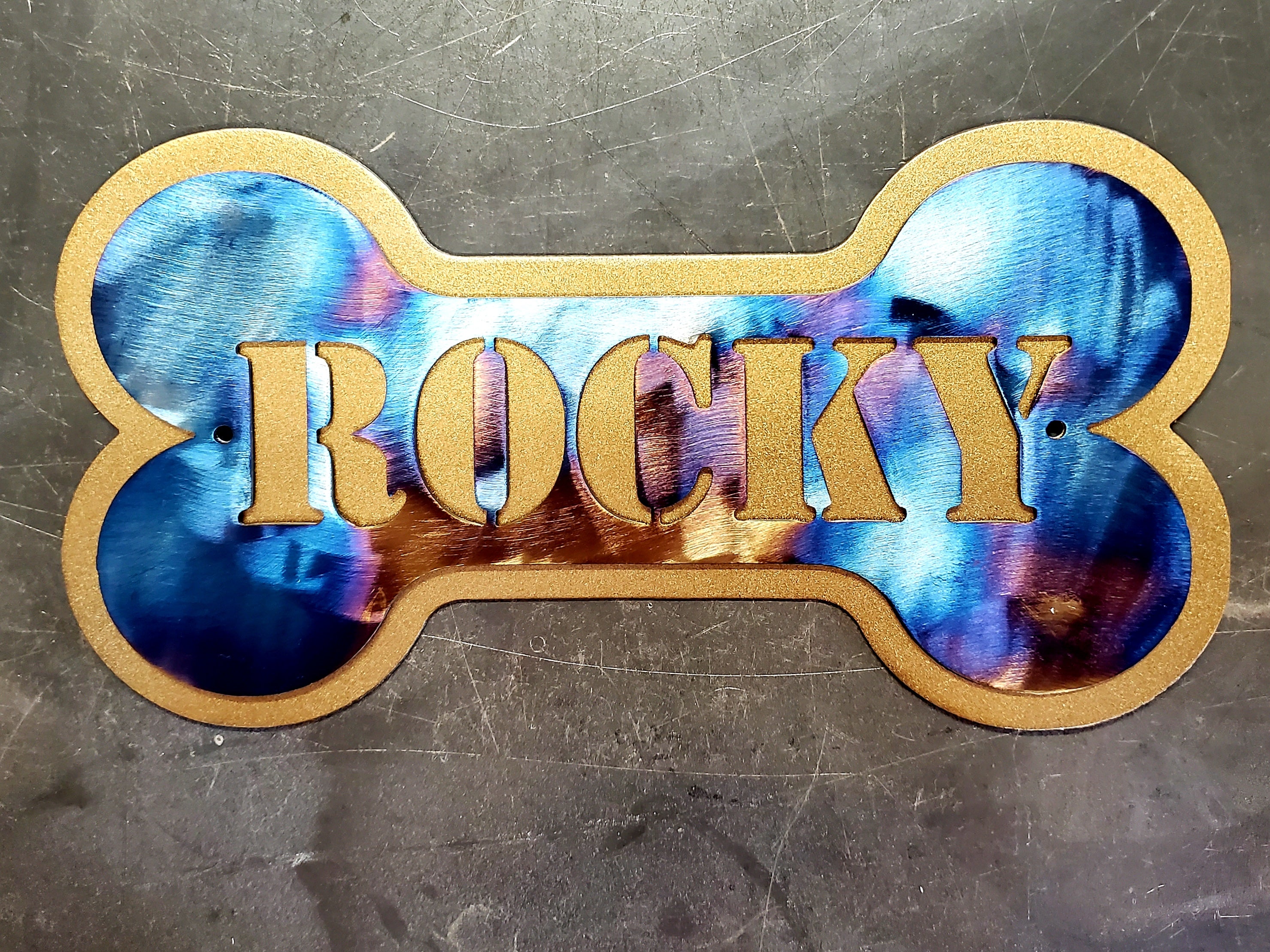 Heat Colored & Bronze Metallic