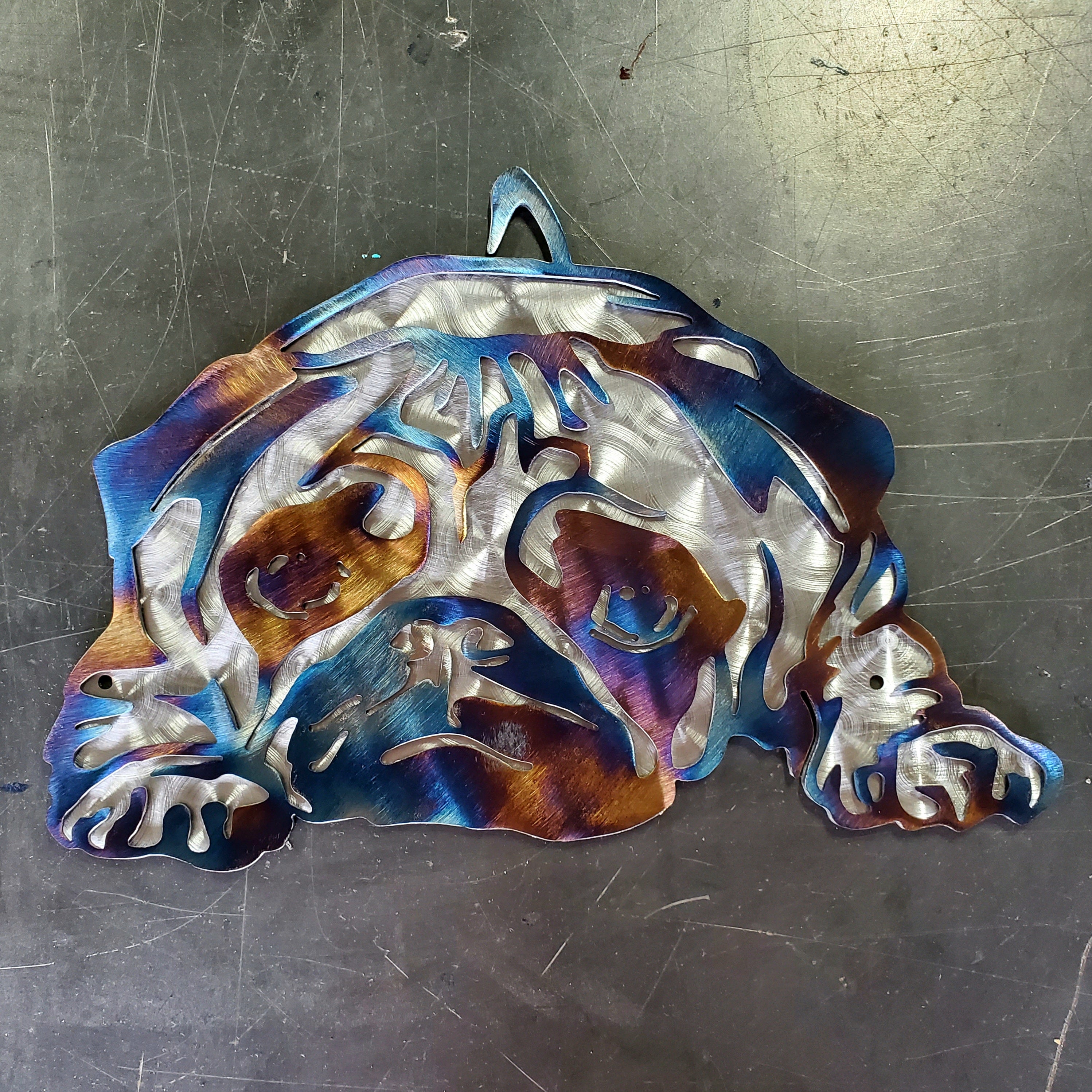 Heat Colored & Polished Swirl