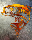Largemouth Bass Metal Art