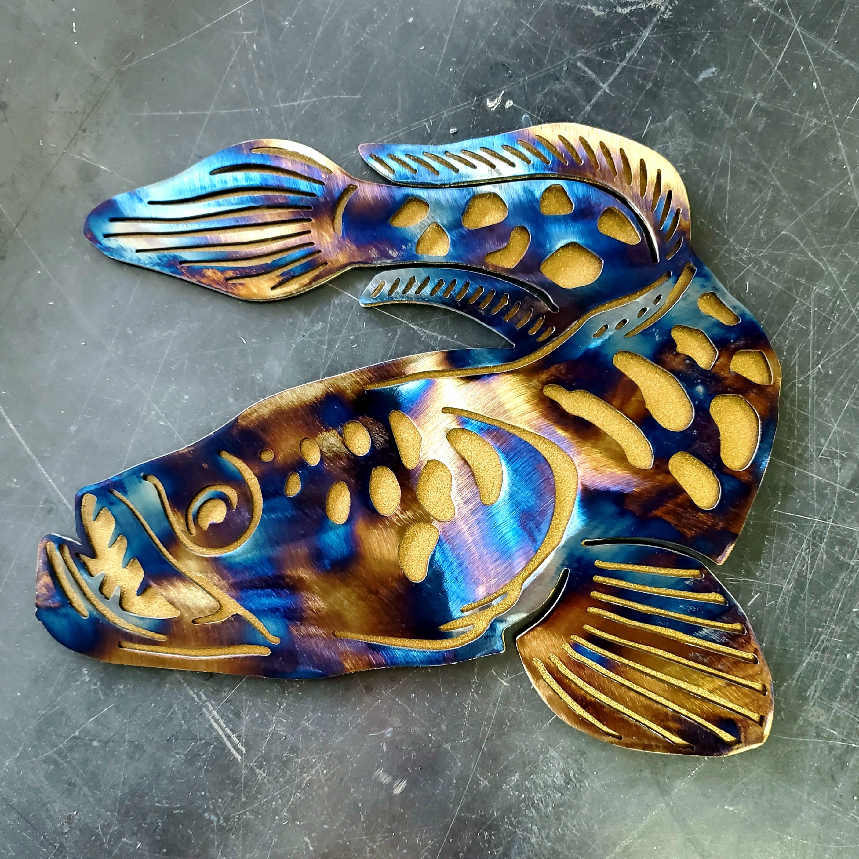 Heat Colored & Bronze Metallic