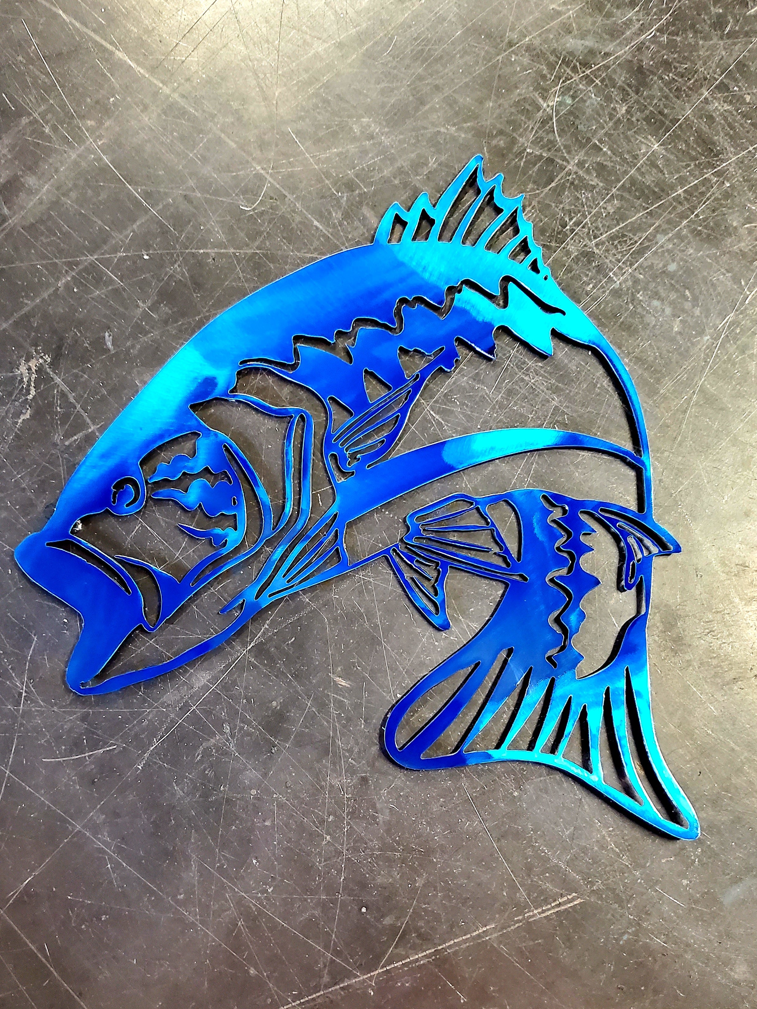 Largemouth Bass Metal Art