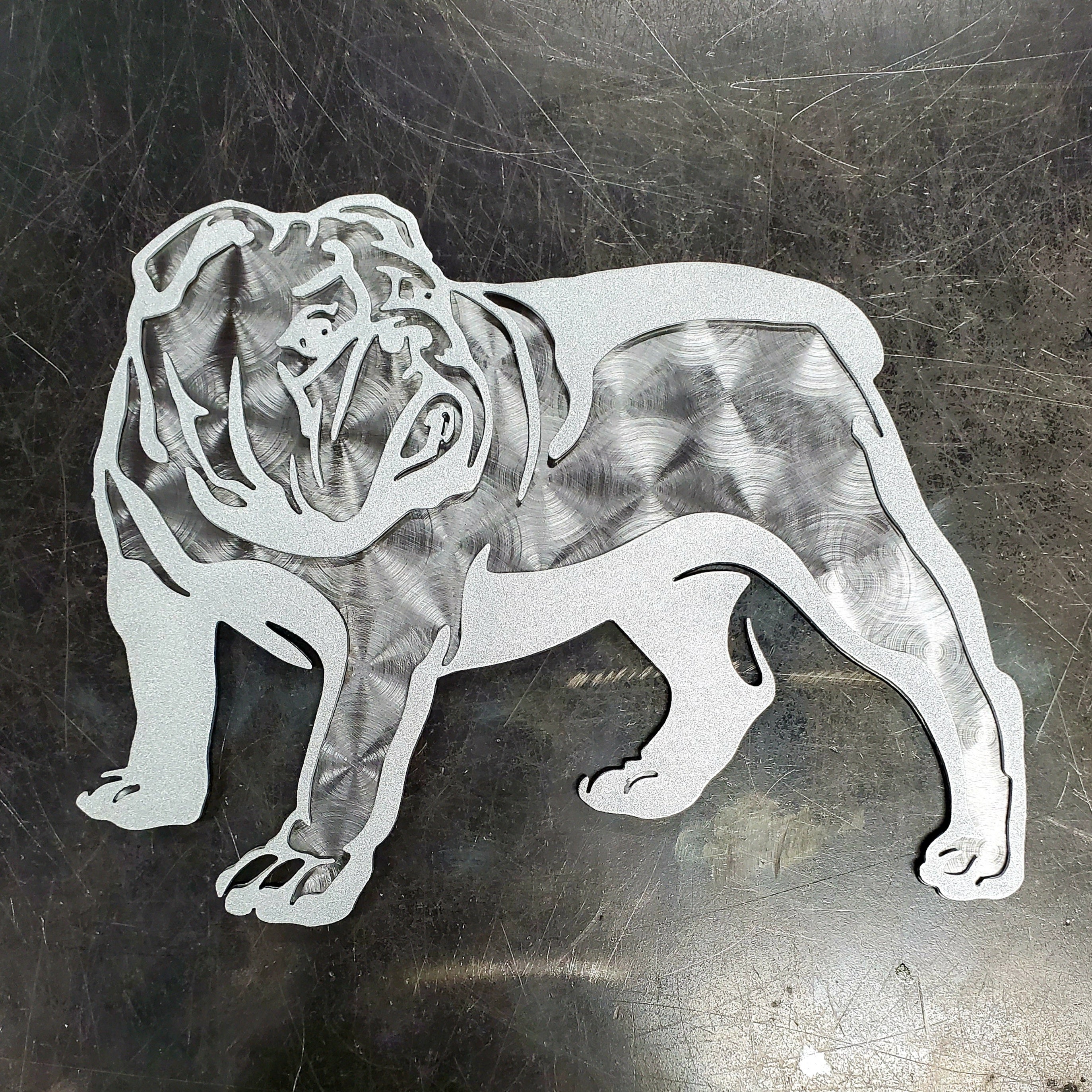 Silver Metallic & Polished Swirl