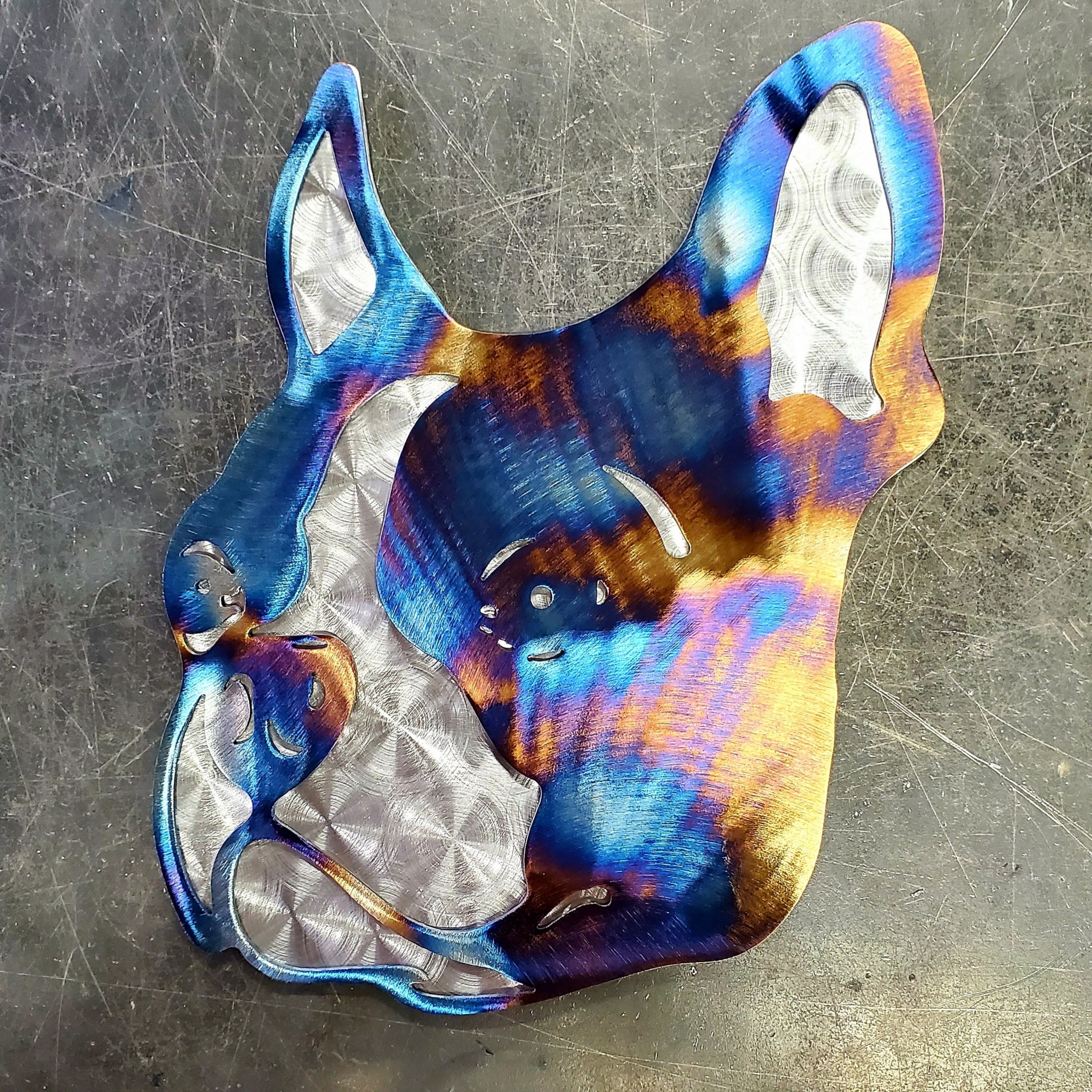 Heat Colored & Polished Swirl