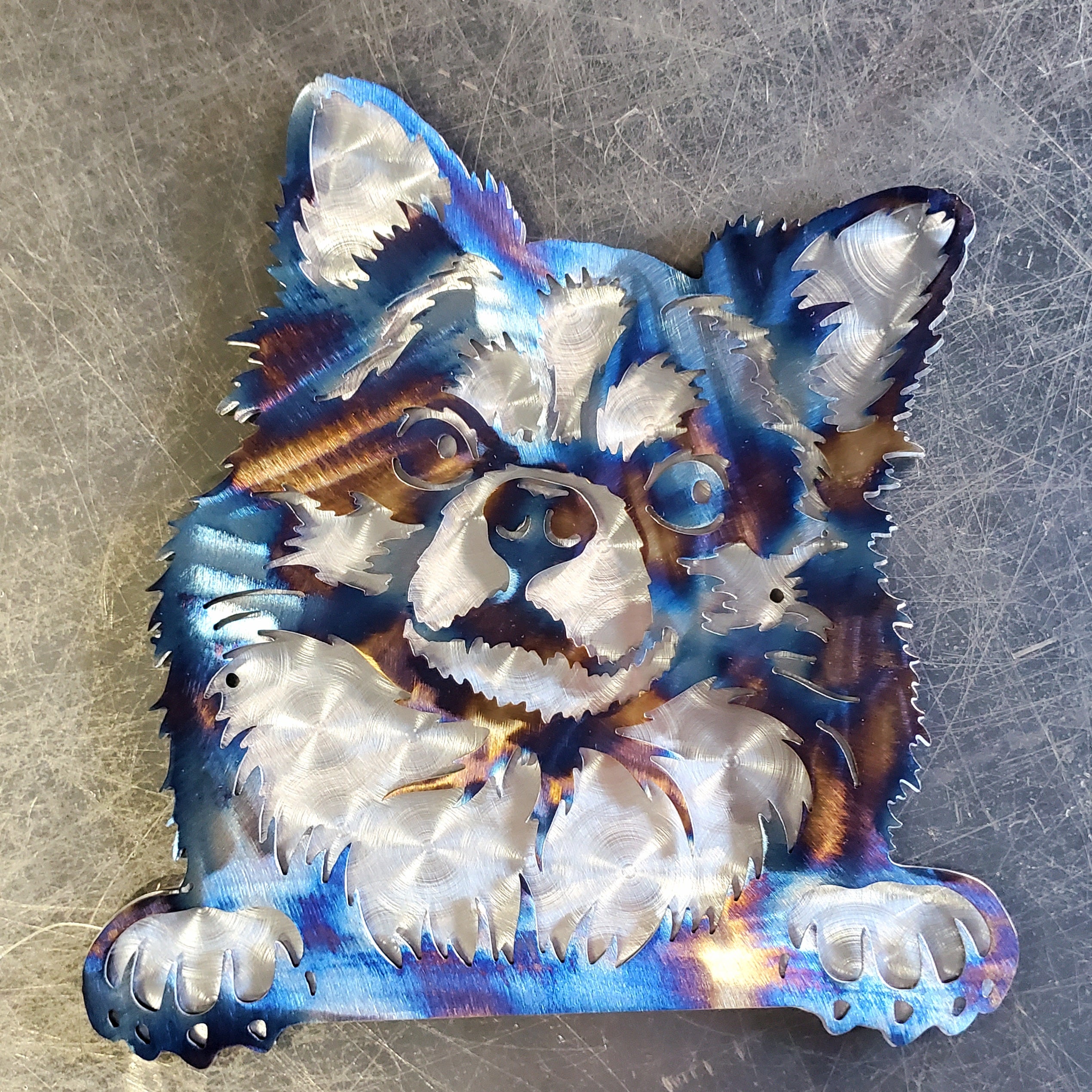 Heat Colored & Polished Swirl