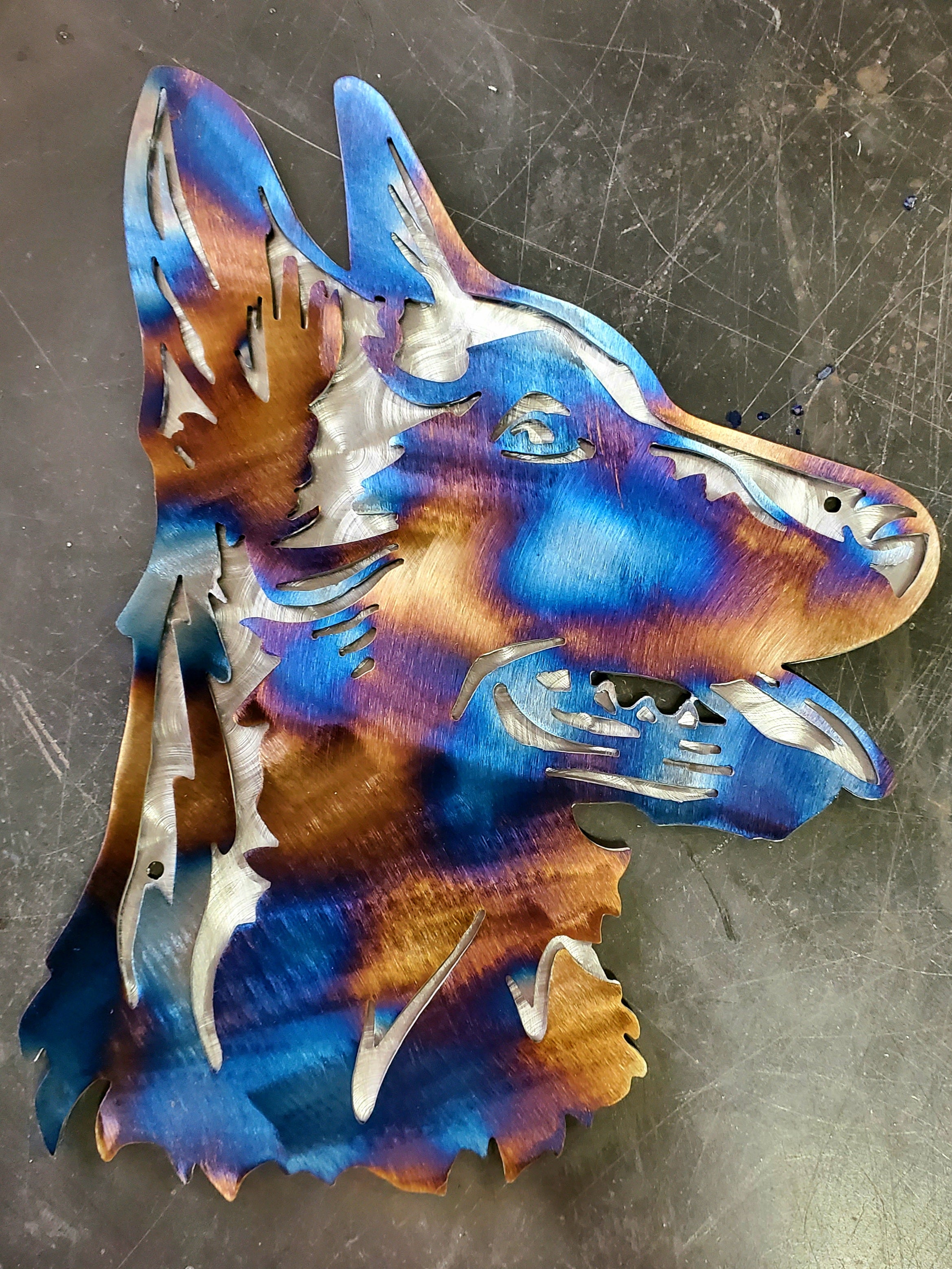 Heat Colored & Polished Swirl