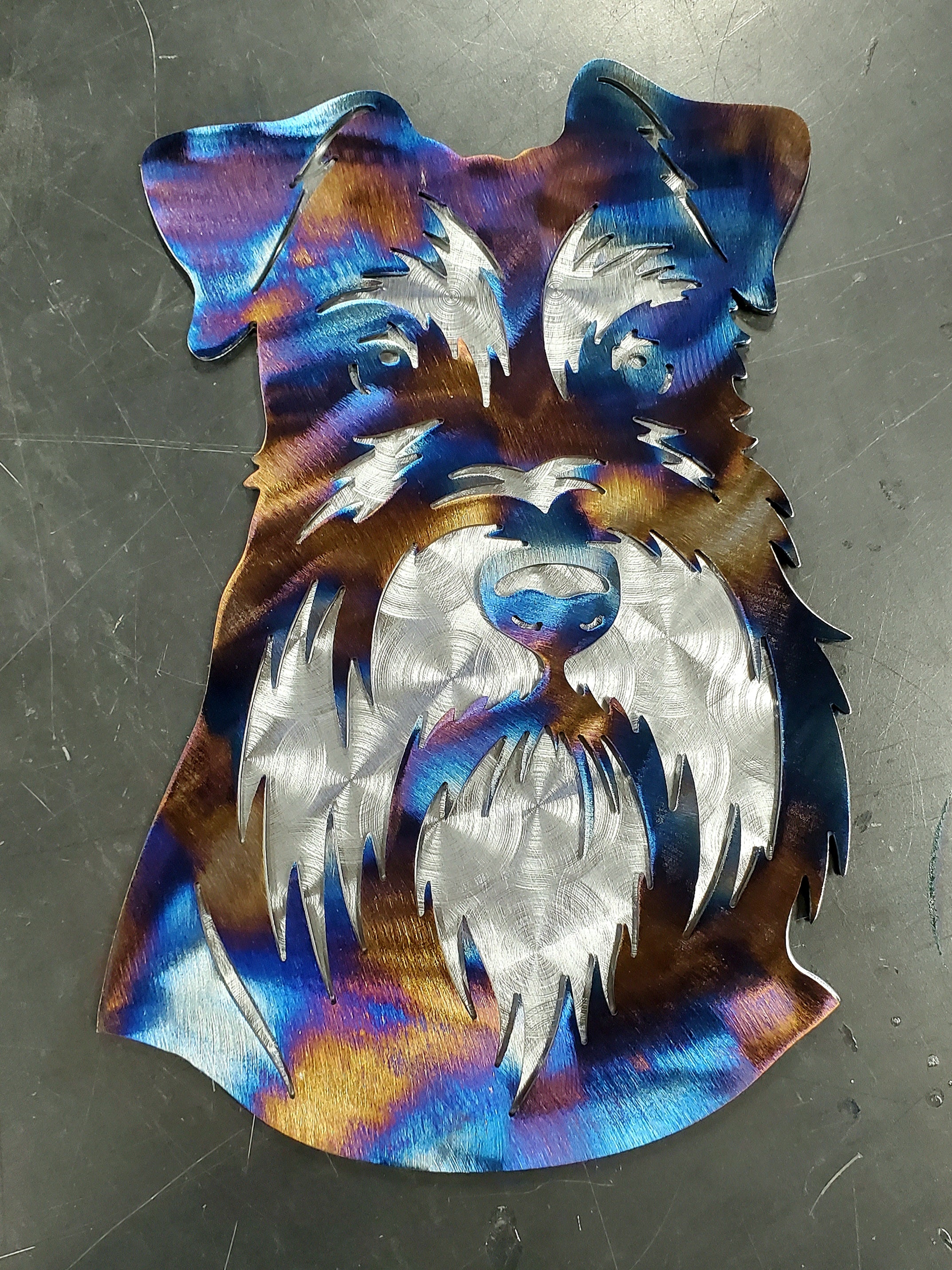 Heat Colored & Polished Swirl