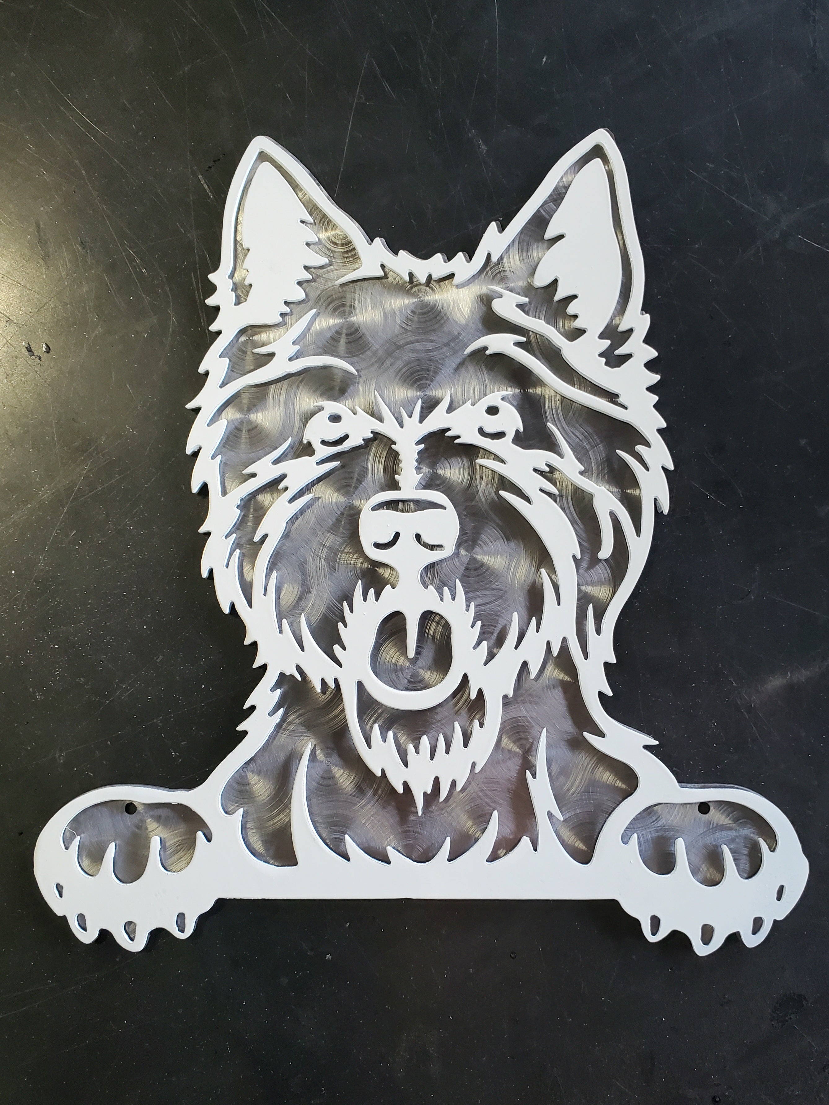 West Highland Terrier Metal Art