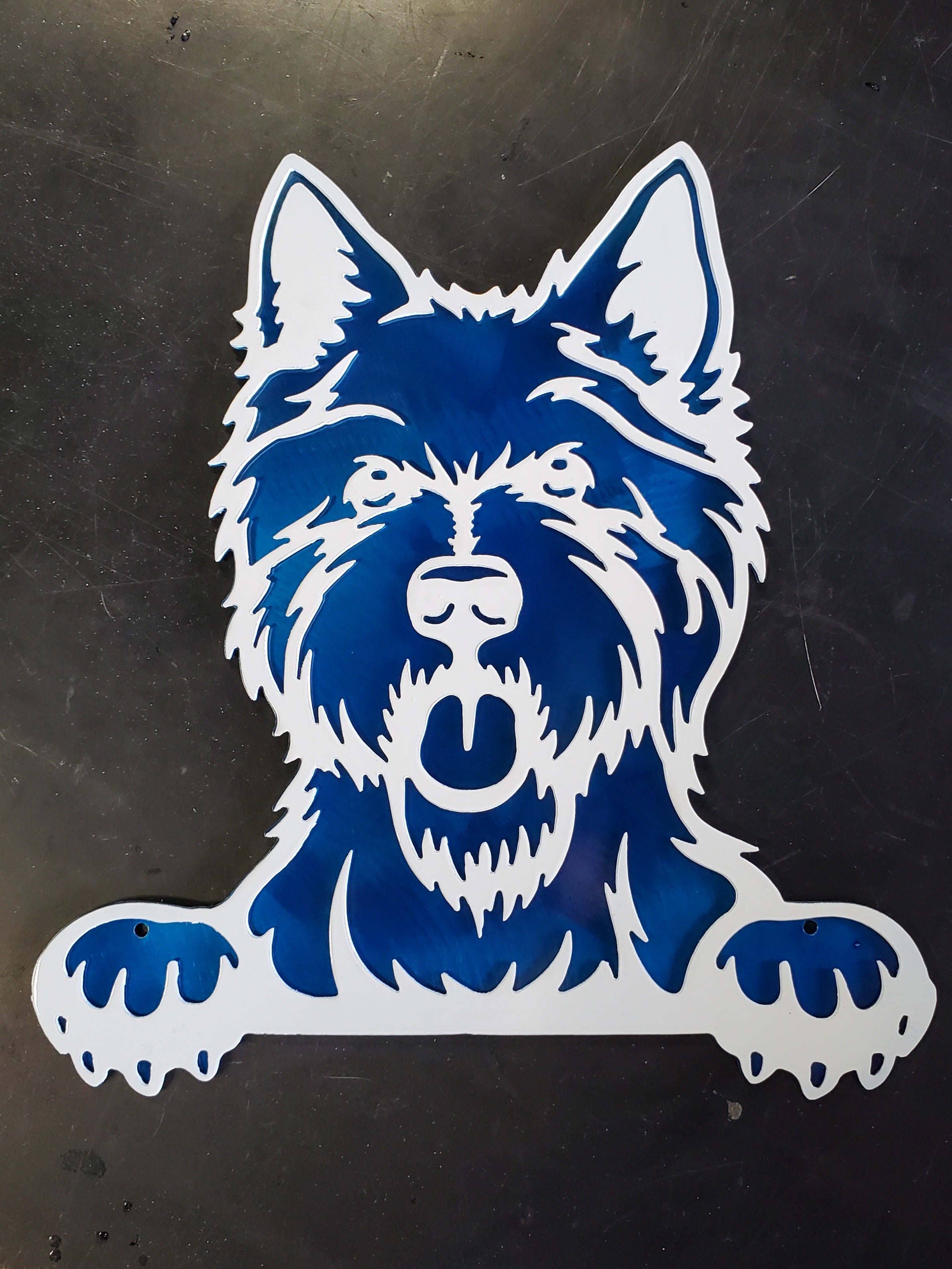 West Highland Terrier Metal Art