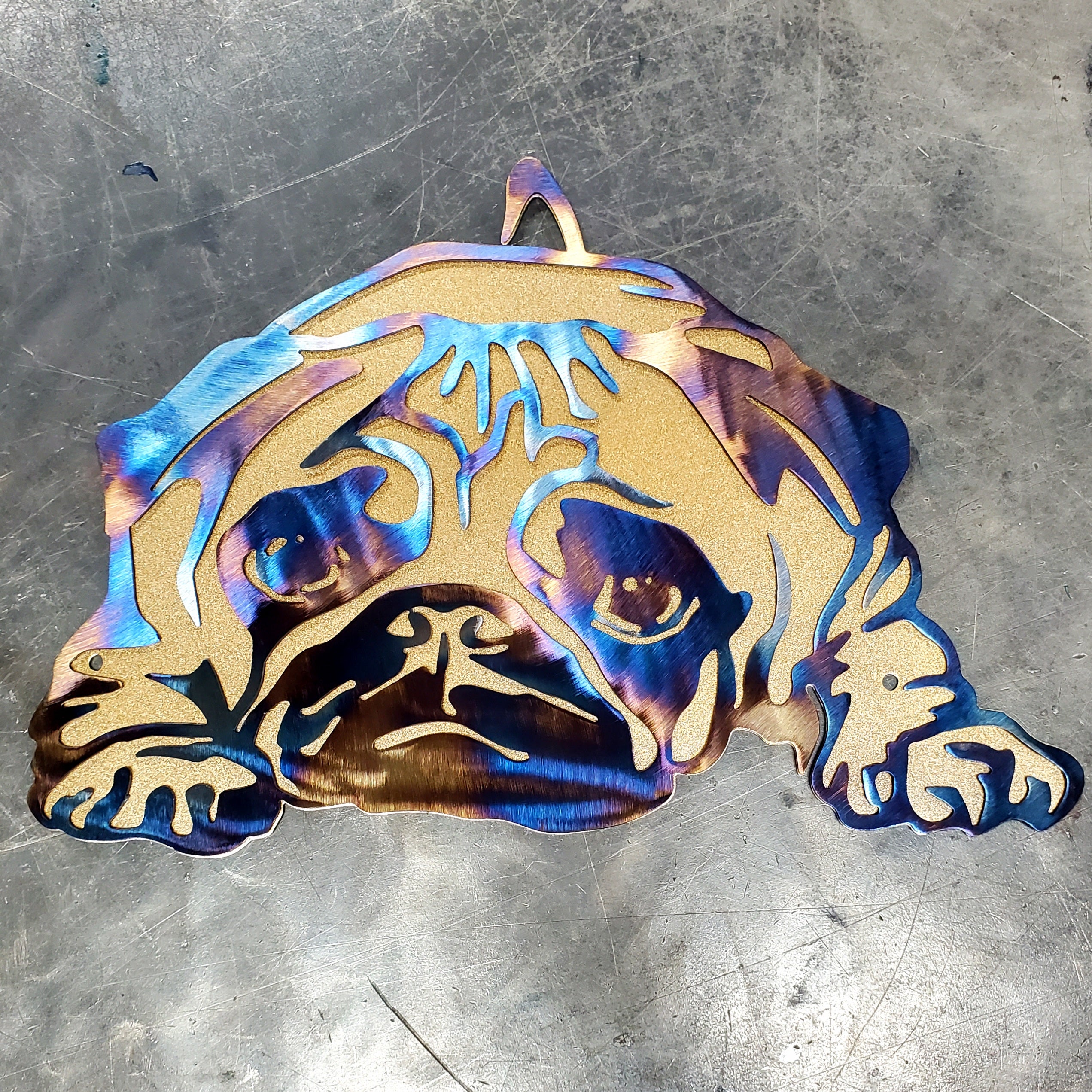 Heat Colored & Bronze Metallic