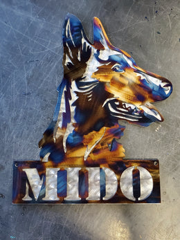 Belgian Malinois Metal Wall Art