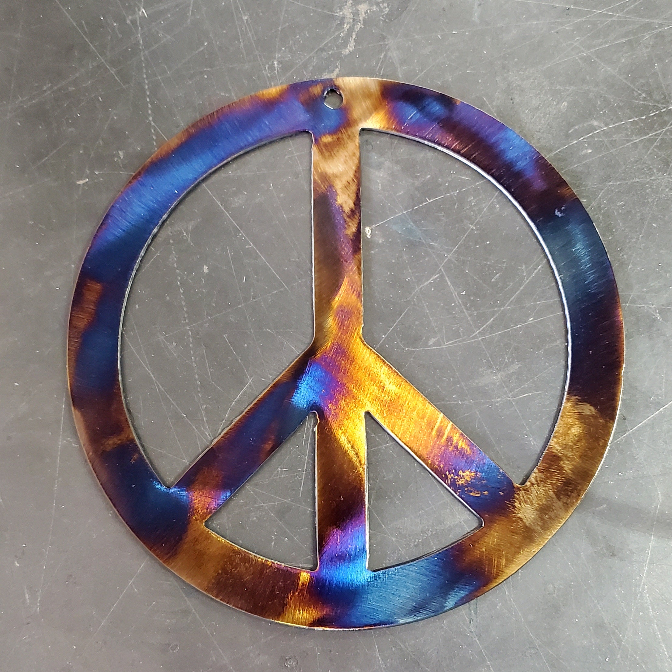 Peace Sign Metal Art