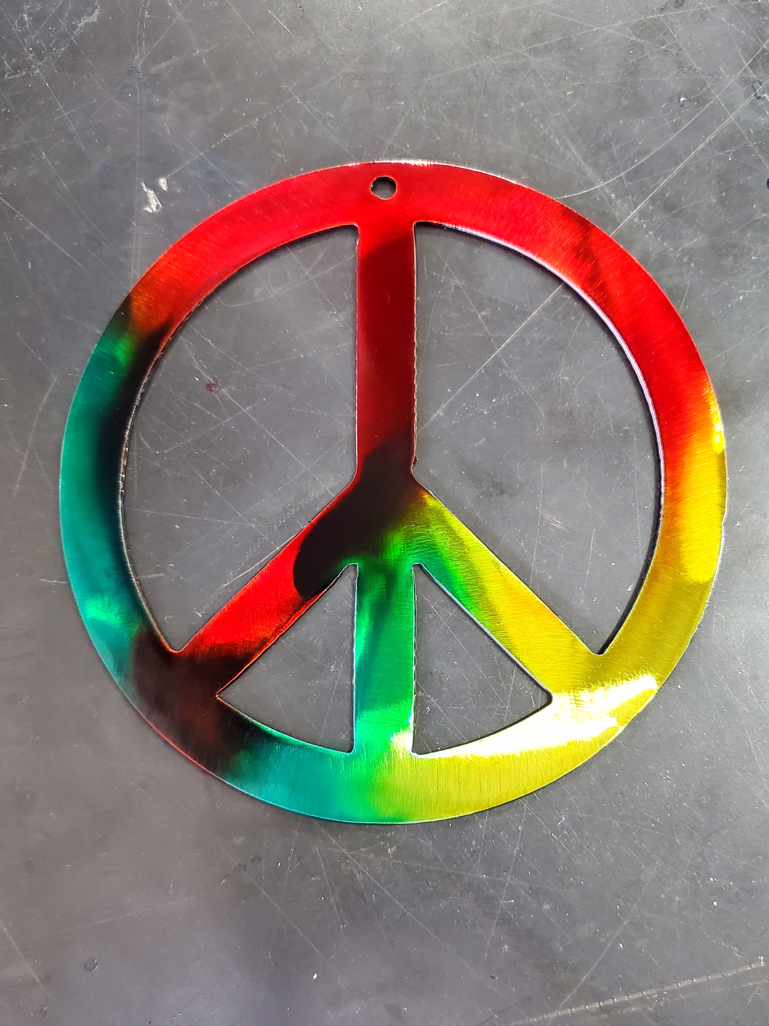 Peace Sign Metal Art