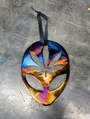 Alien Cannabis Leaf Ornament