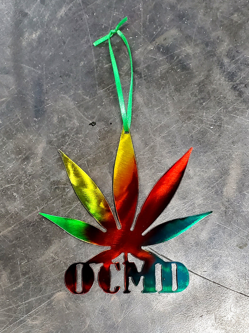 OCMD Cannabis Leaf Ornament
