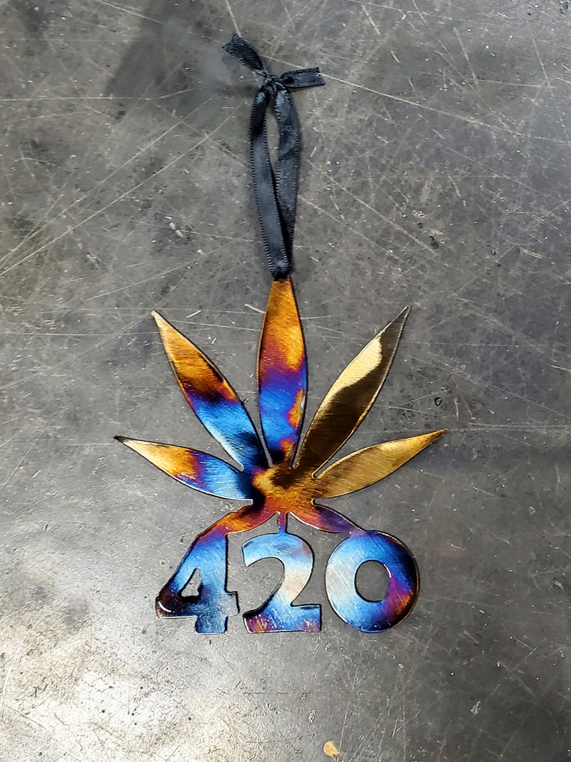 Cannabis Leaf 420 Ornament