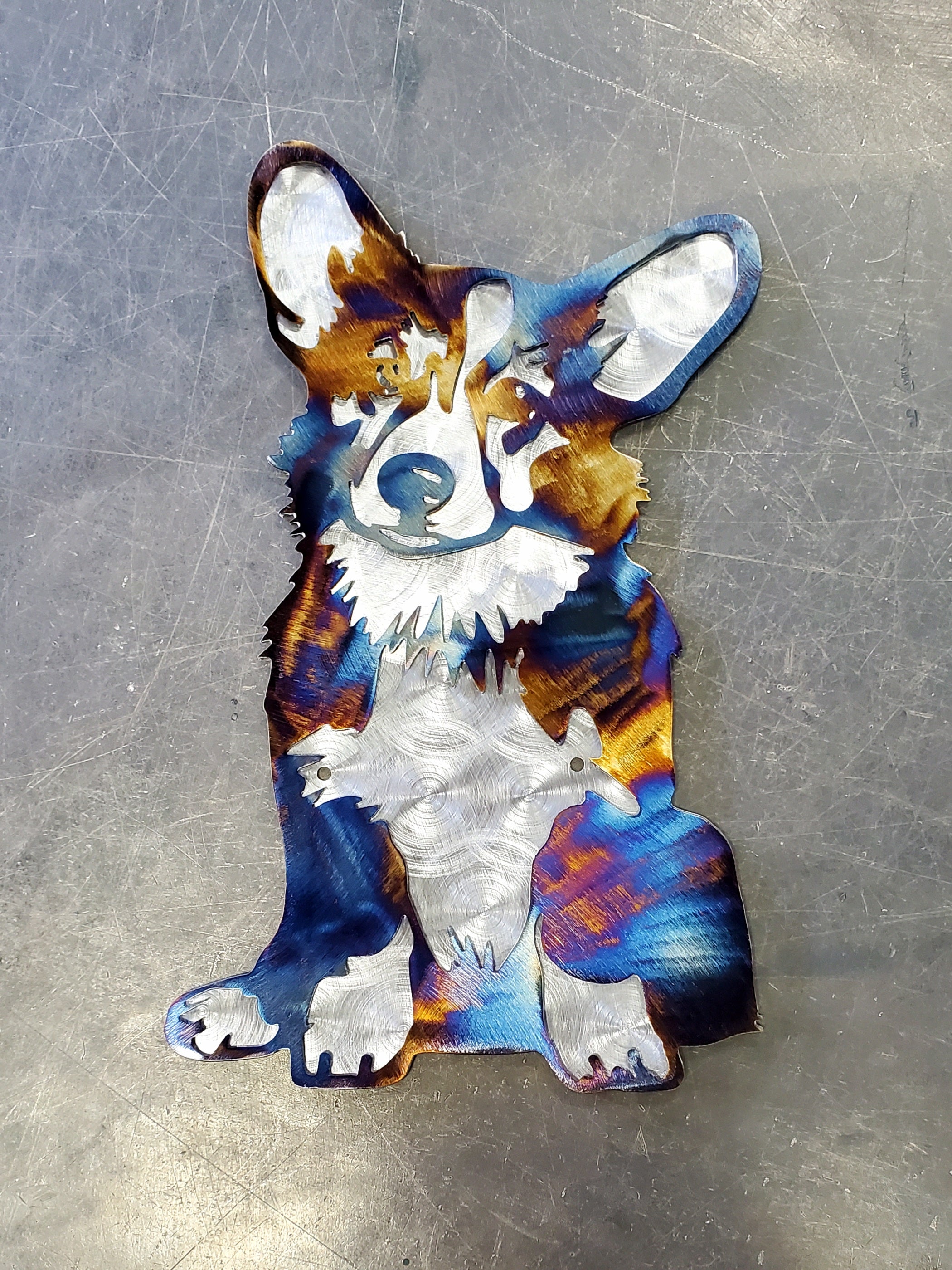 Heat Colored & Polished Swirl