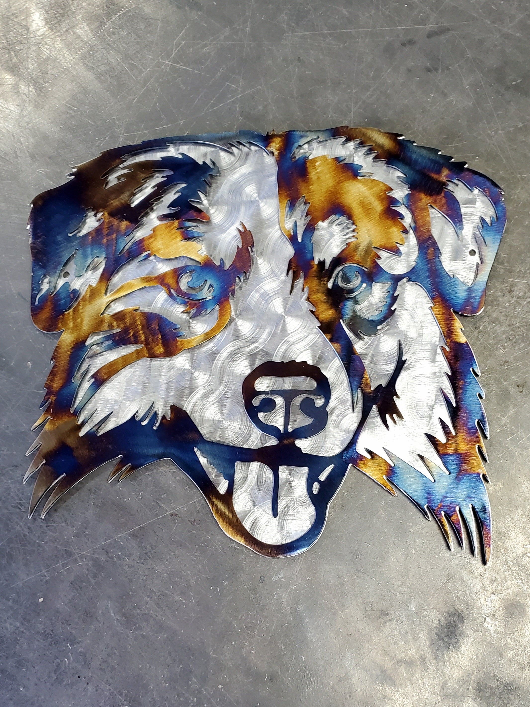 Heat Colored & Polished Swirl