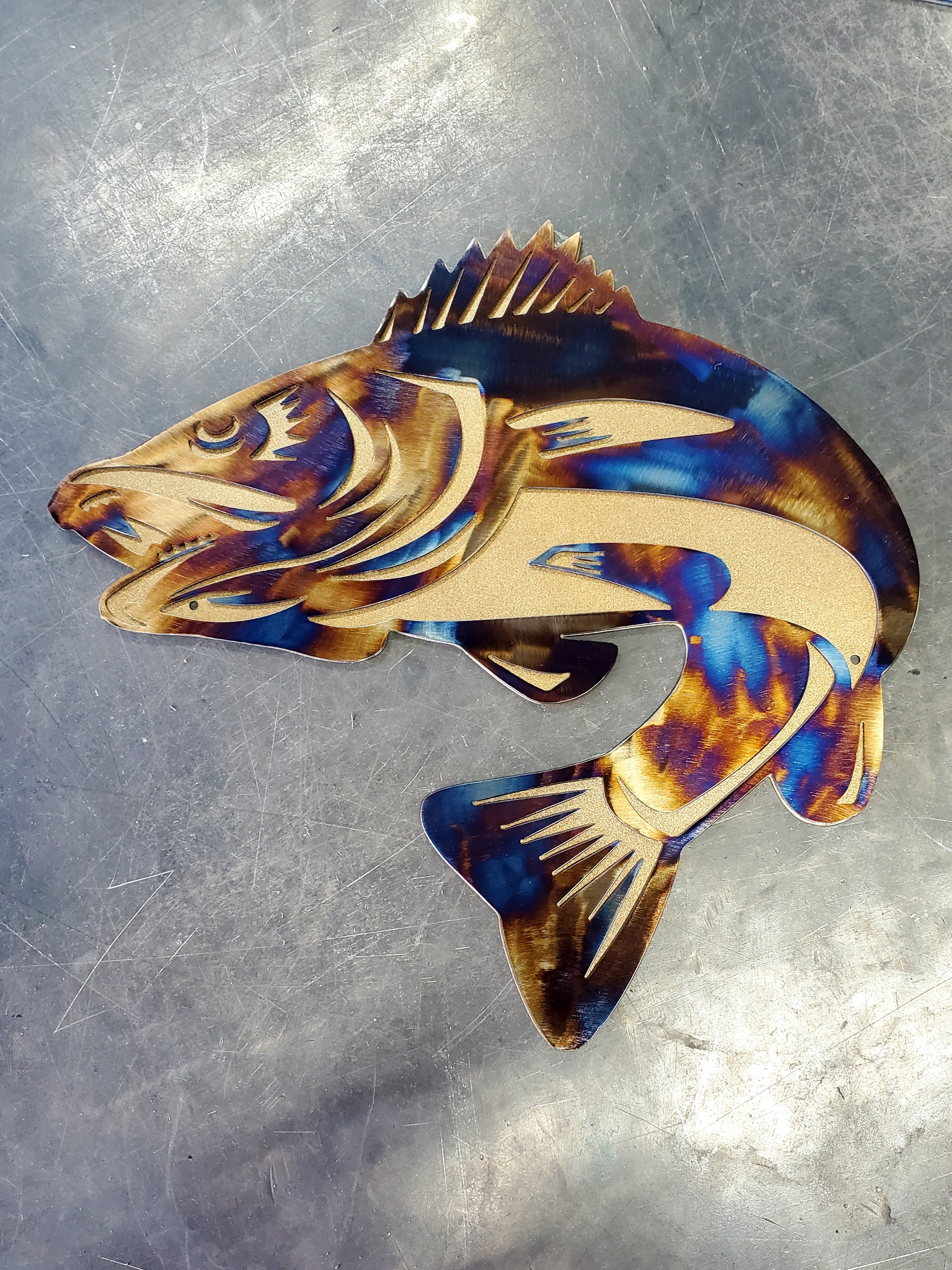 Walleye #1 Metal Art