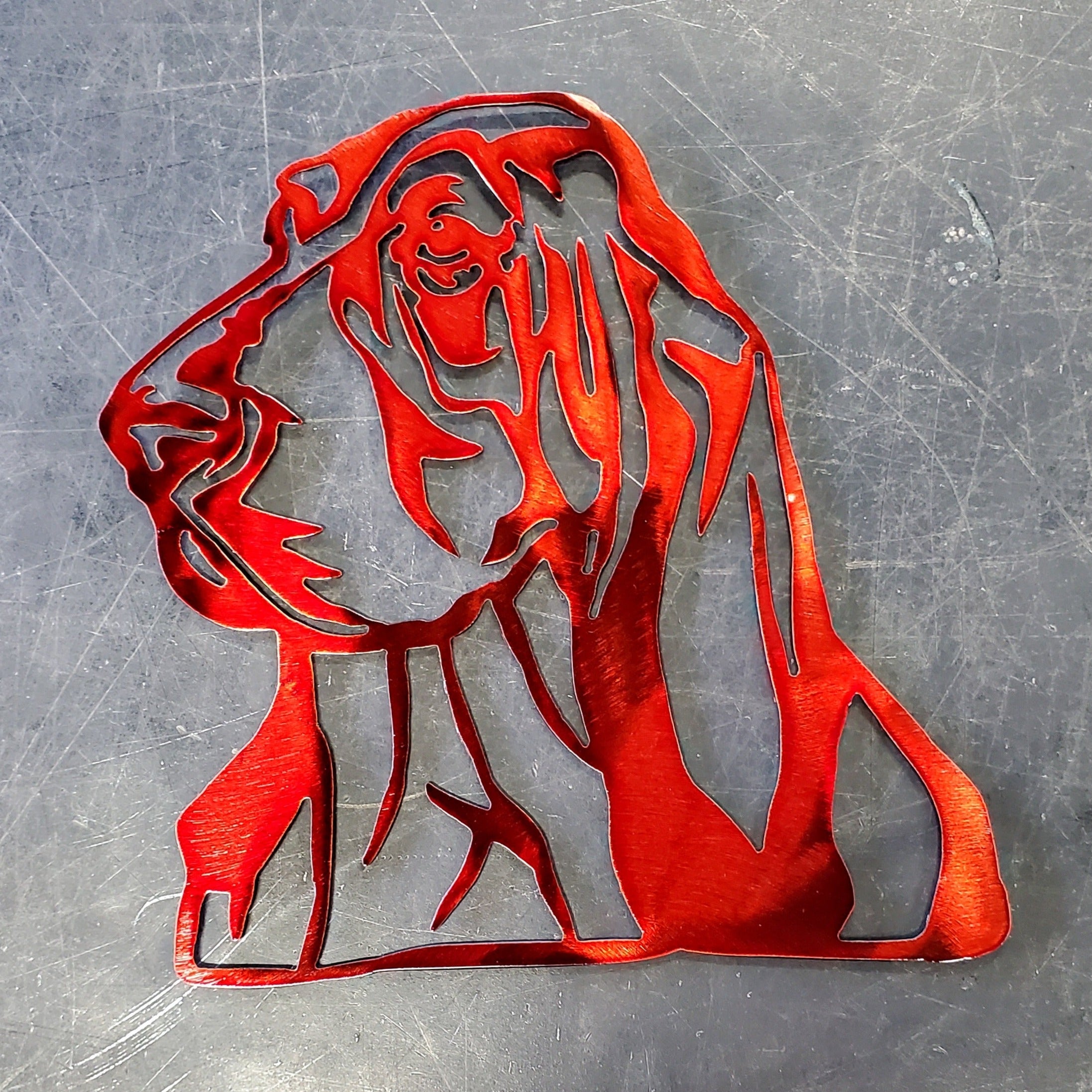 Basset Hound Metal Art