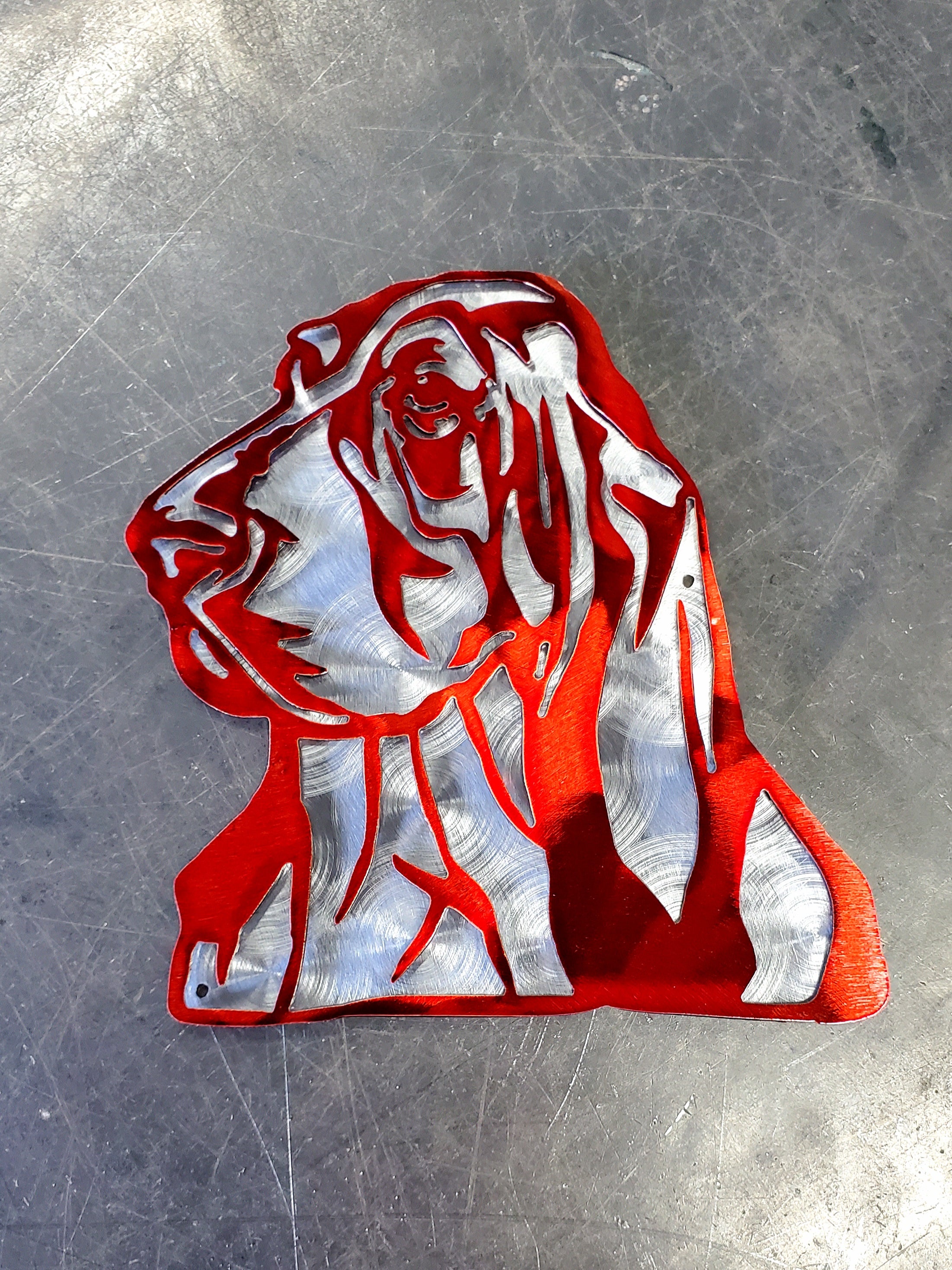 Basset Hound Metal Art