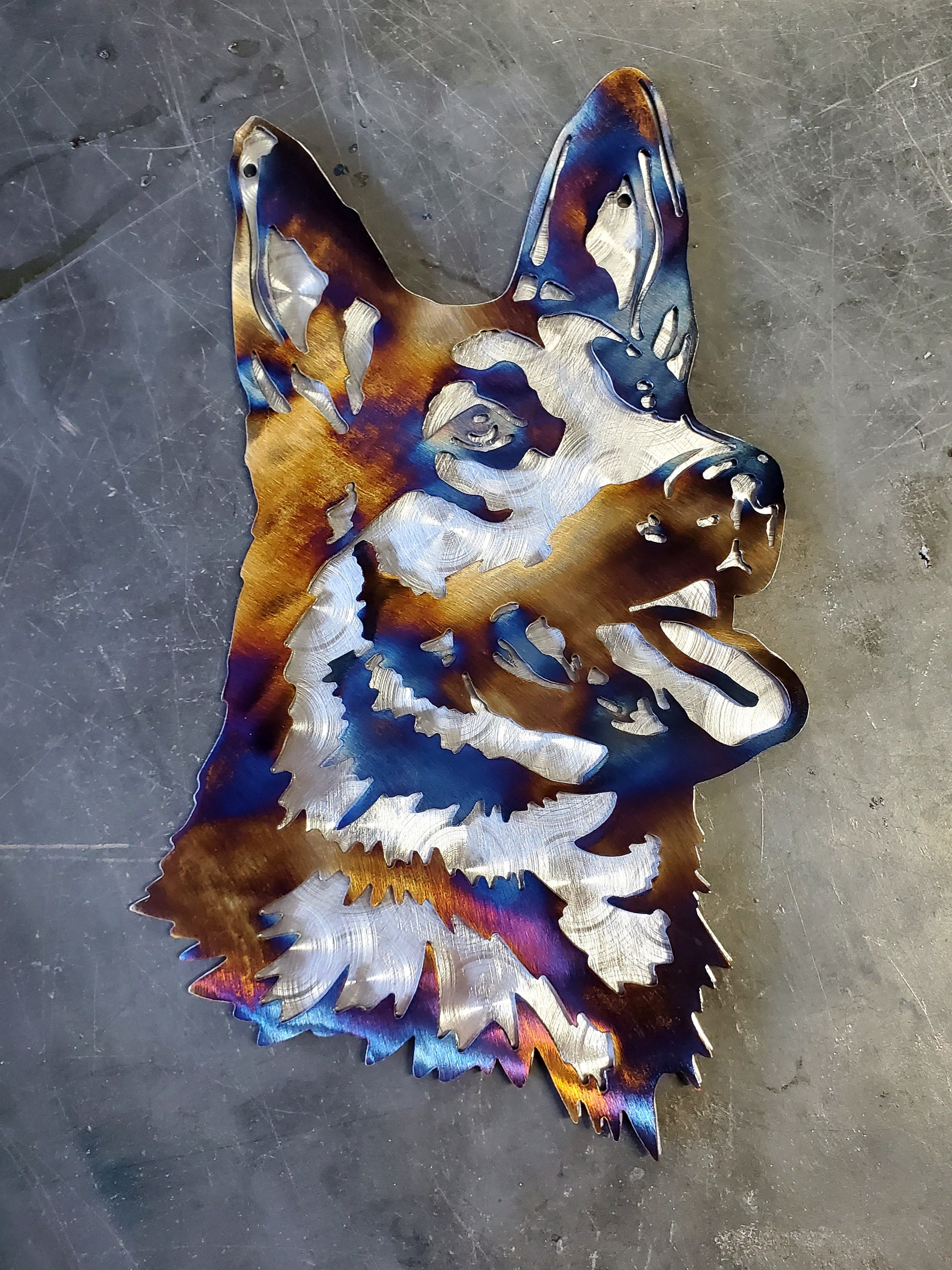 Heat Colored & Polished Swirl