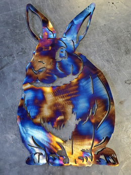 Rabbit Metal Wall Art