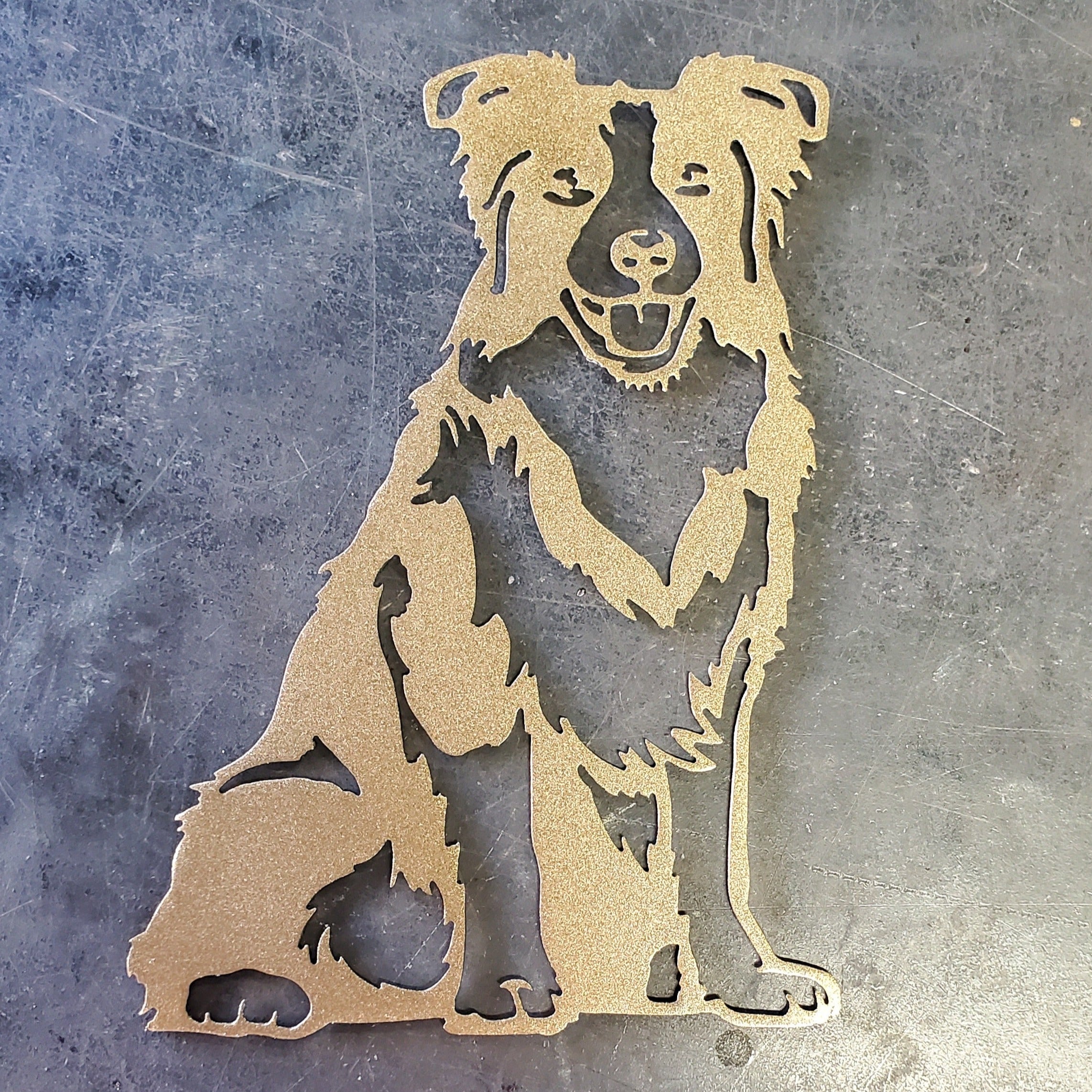 Border Collie #2 Metal Art
