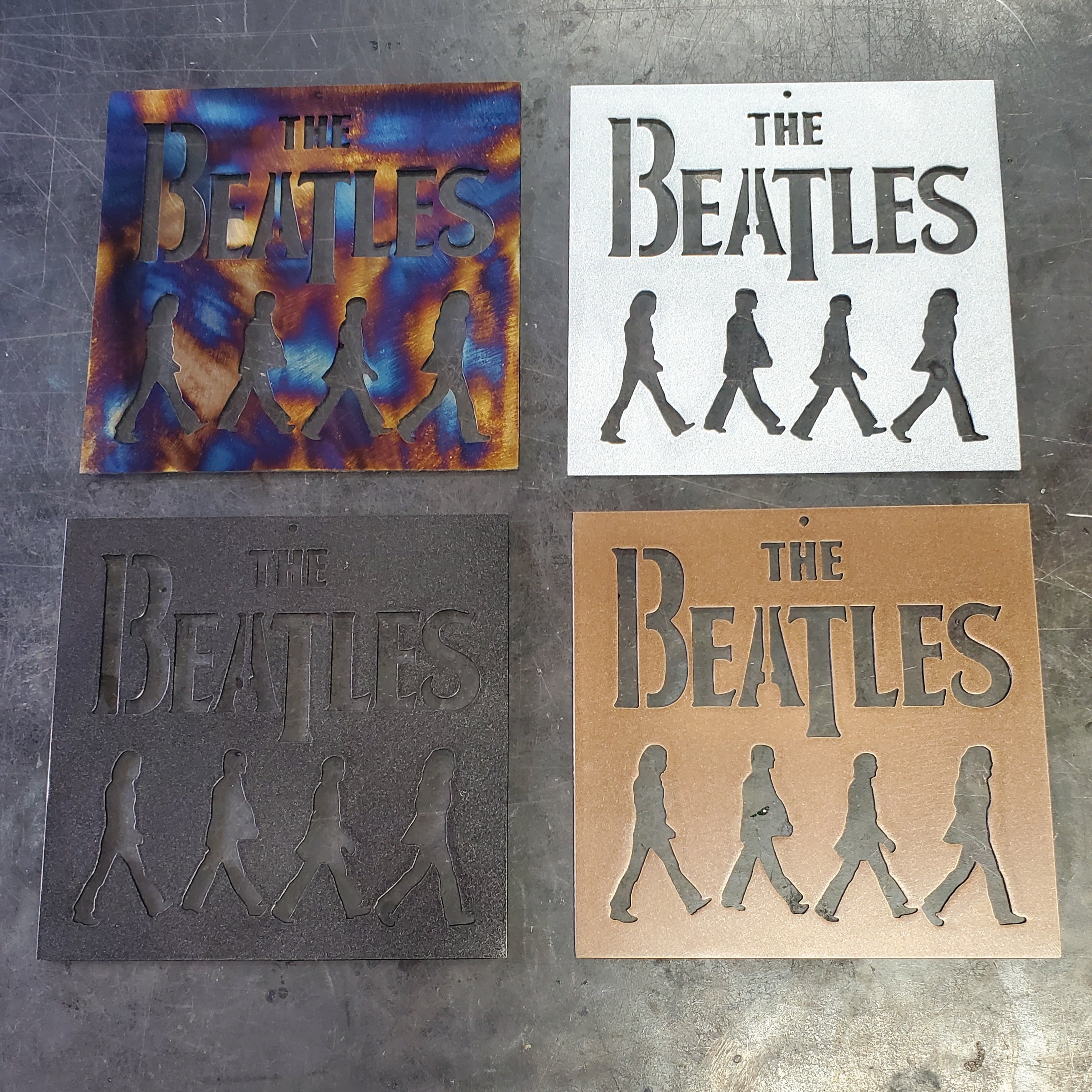 Beatles Metal Art