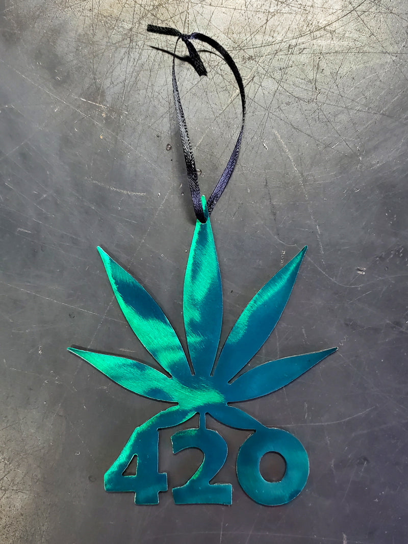Cannabis Leaf 420 Ornament