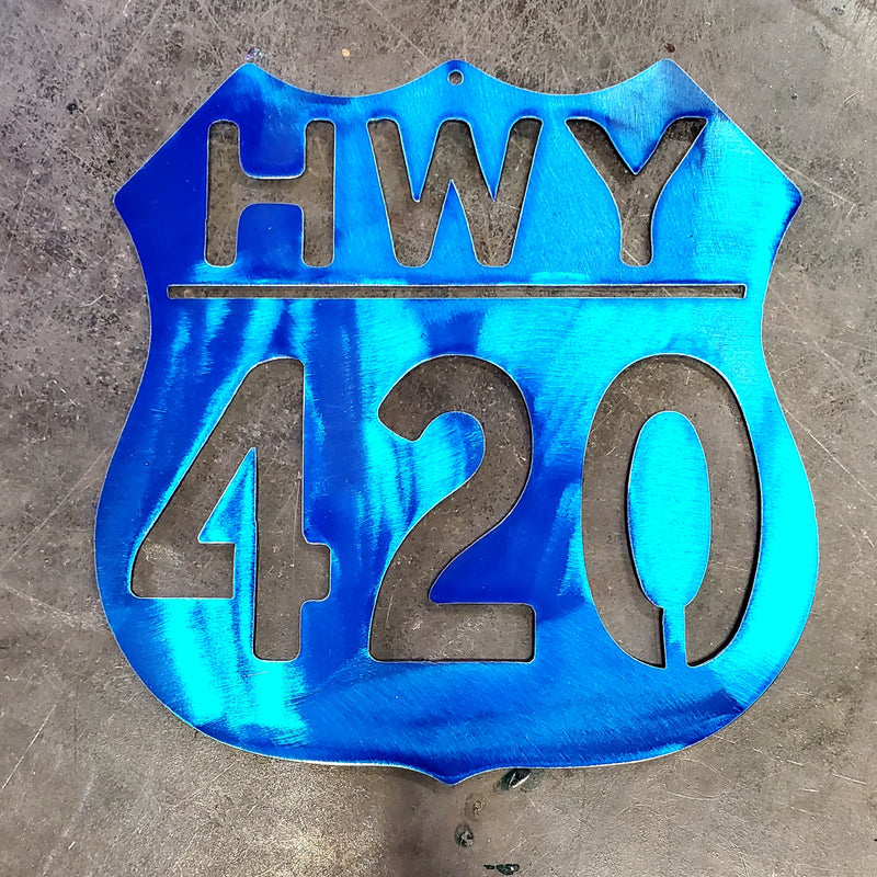 Highway 420 Metal Art