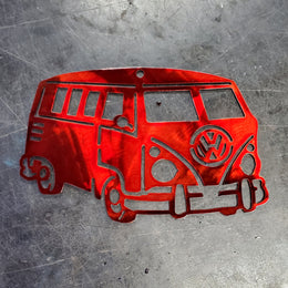 VW Bus Metal Wall Art