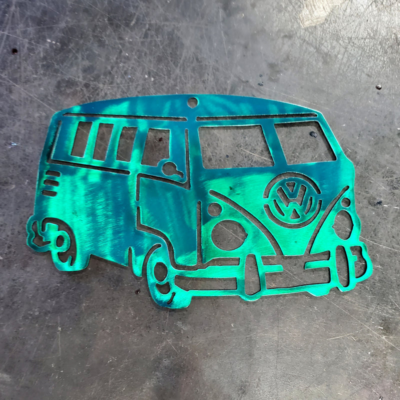 VW Bus Metal Art