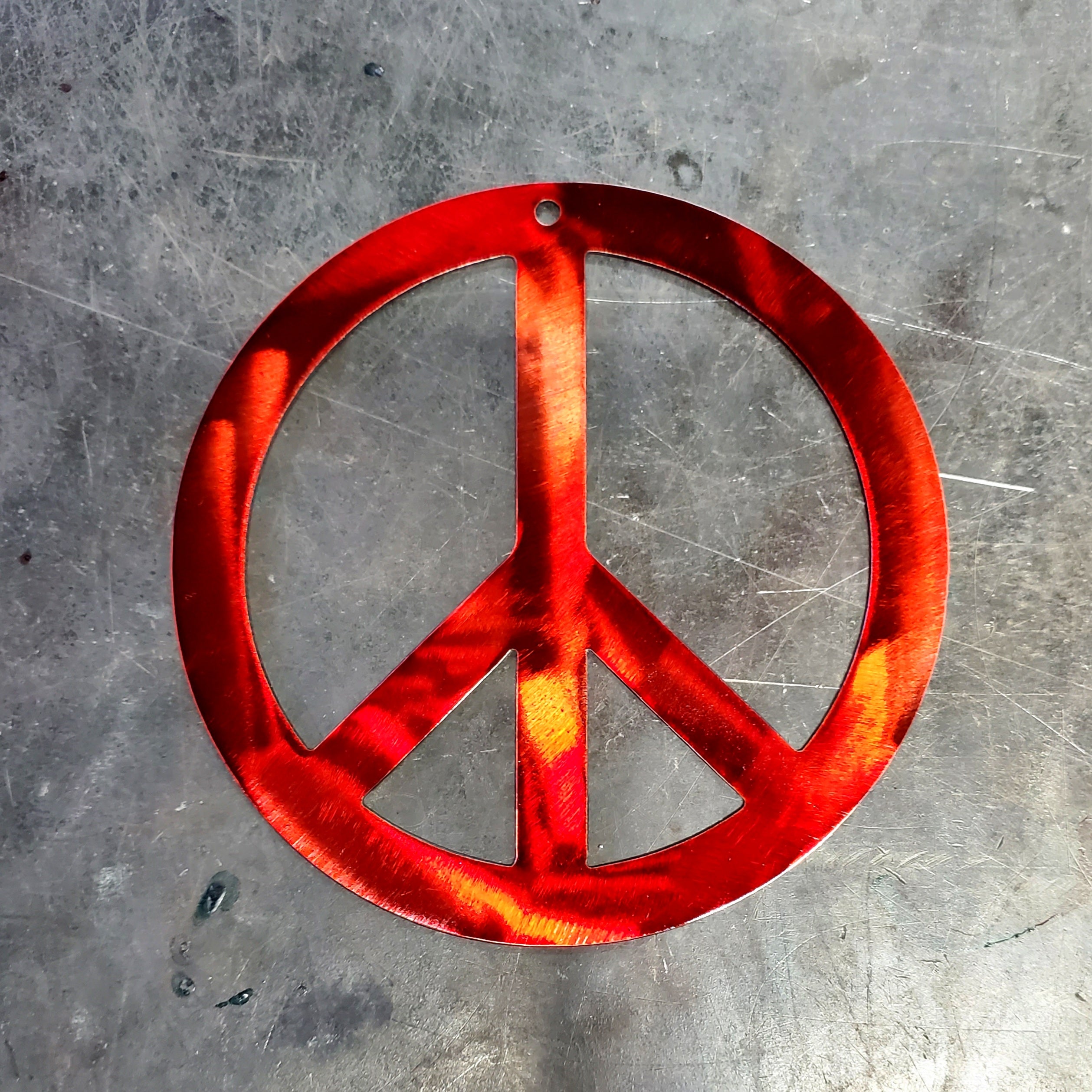 Peace Sign Metal Art