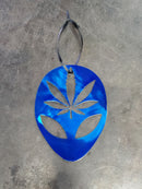 Alien Cannabis Leaf Ornament