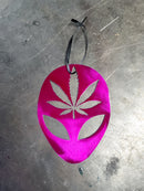 Alien Cannabis Leaf Ornament