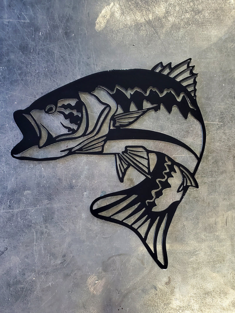 Largemouth Bass Metal Art