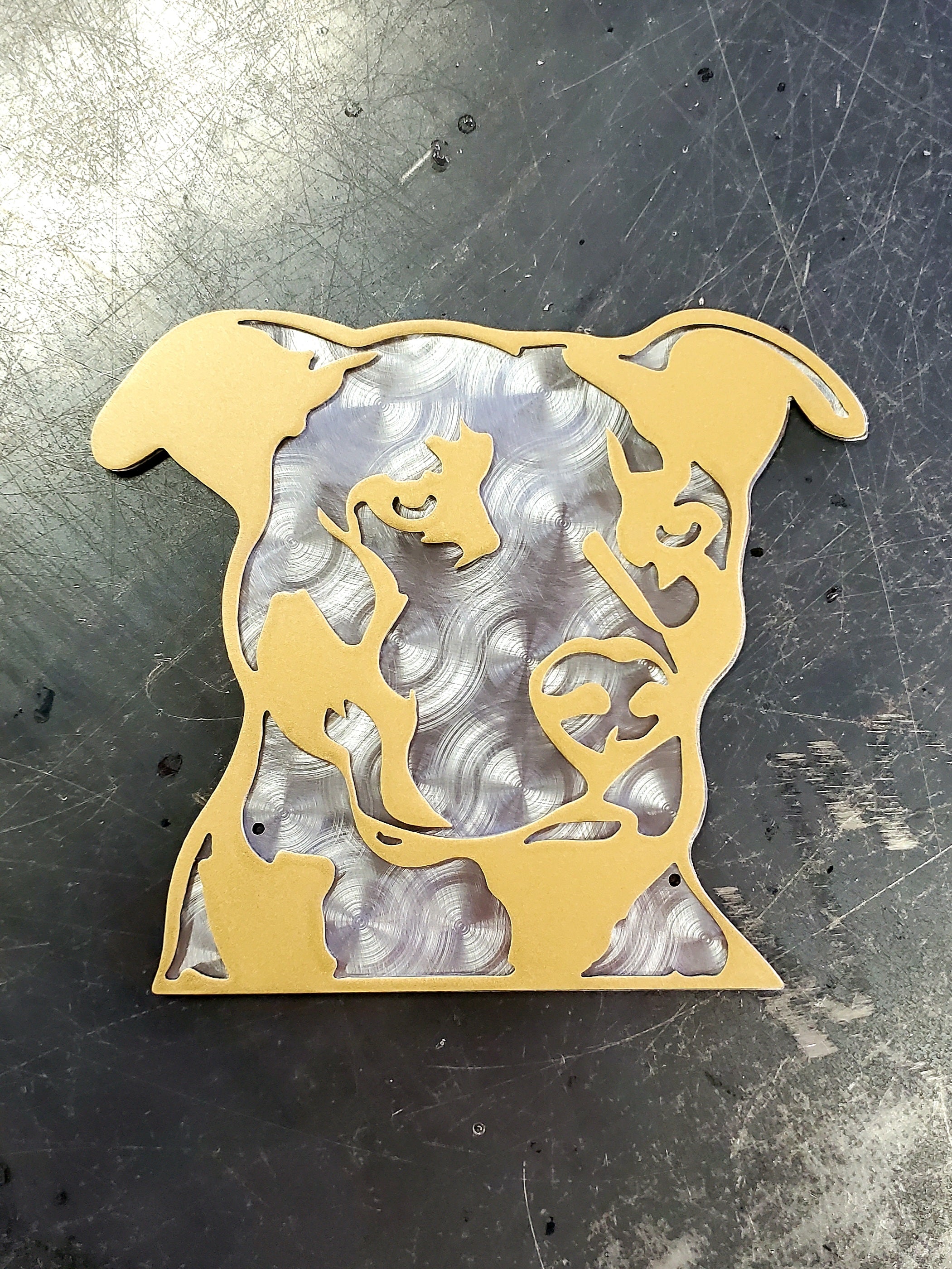 Pitbull #1 Metal Art