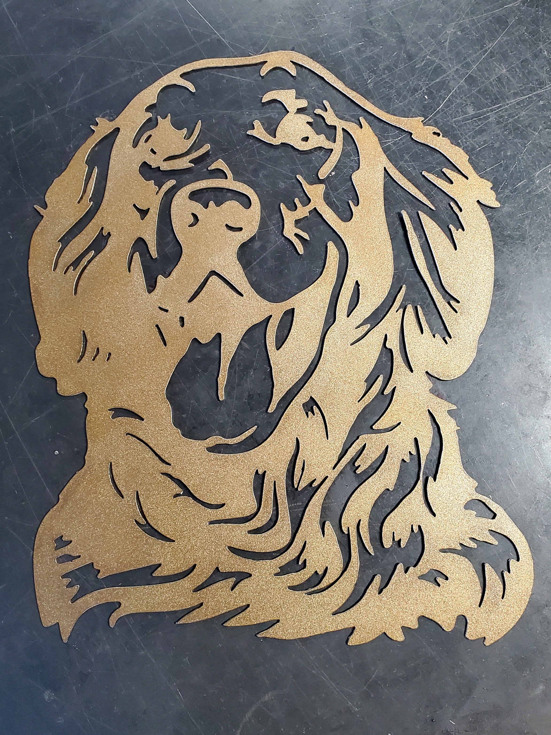 Golden Retriever #2 Metal Art