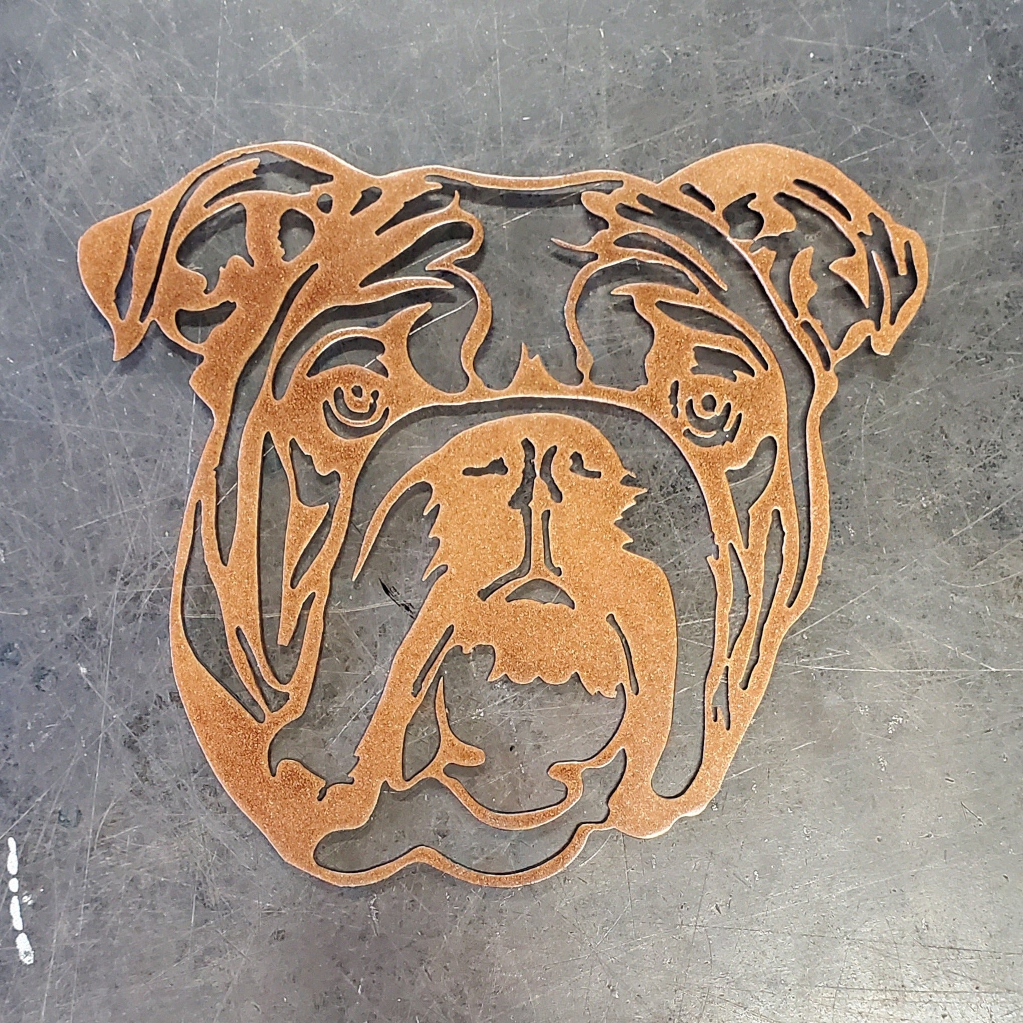 Bulldog #2 Metal Art