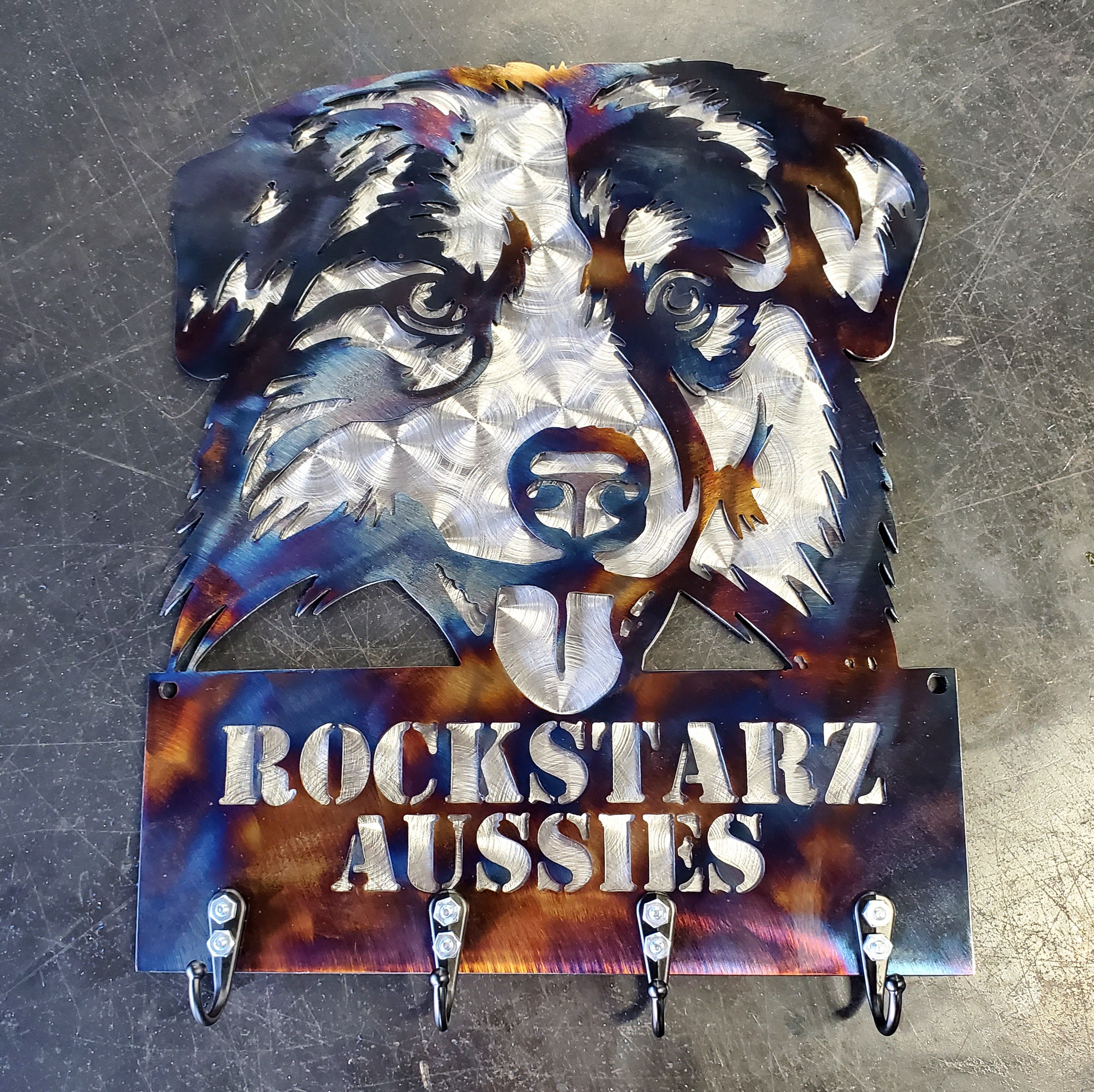 Australian Shepherd #1 Key & Leash Hanger