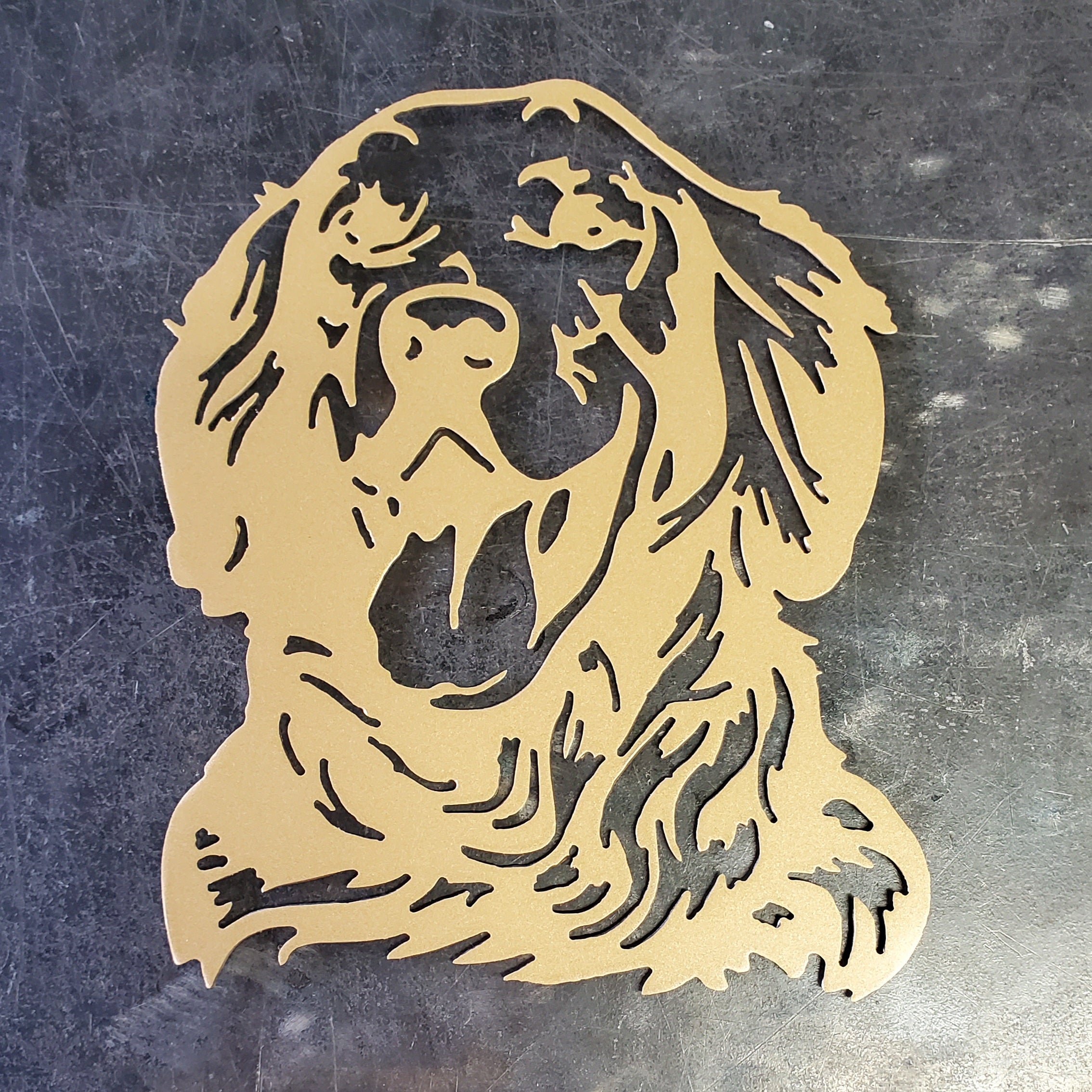 Golden Retriever #2 Metal Art