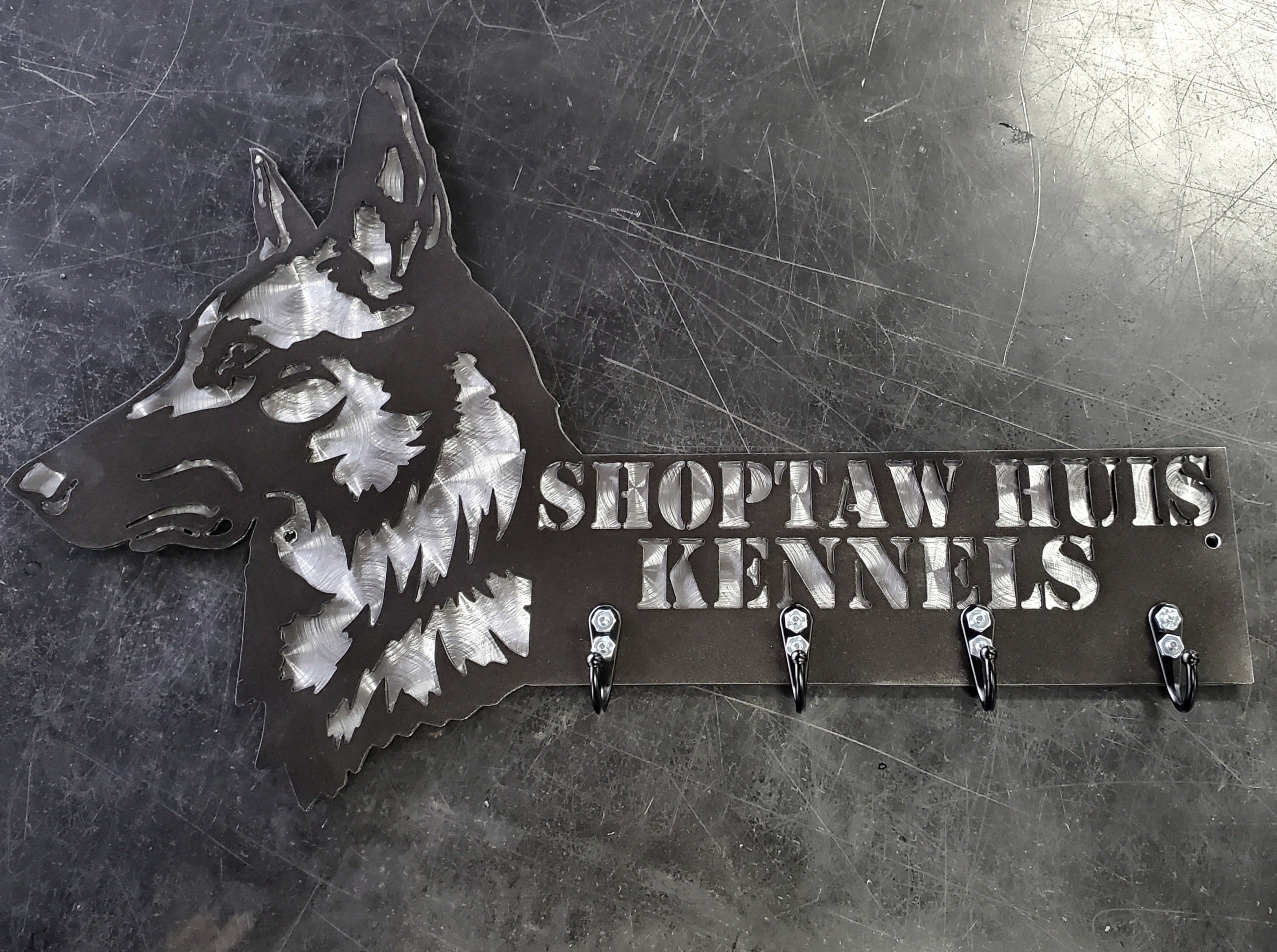 Belgian Malinois Personalized Key & Leash Hanger