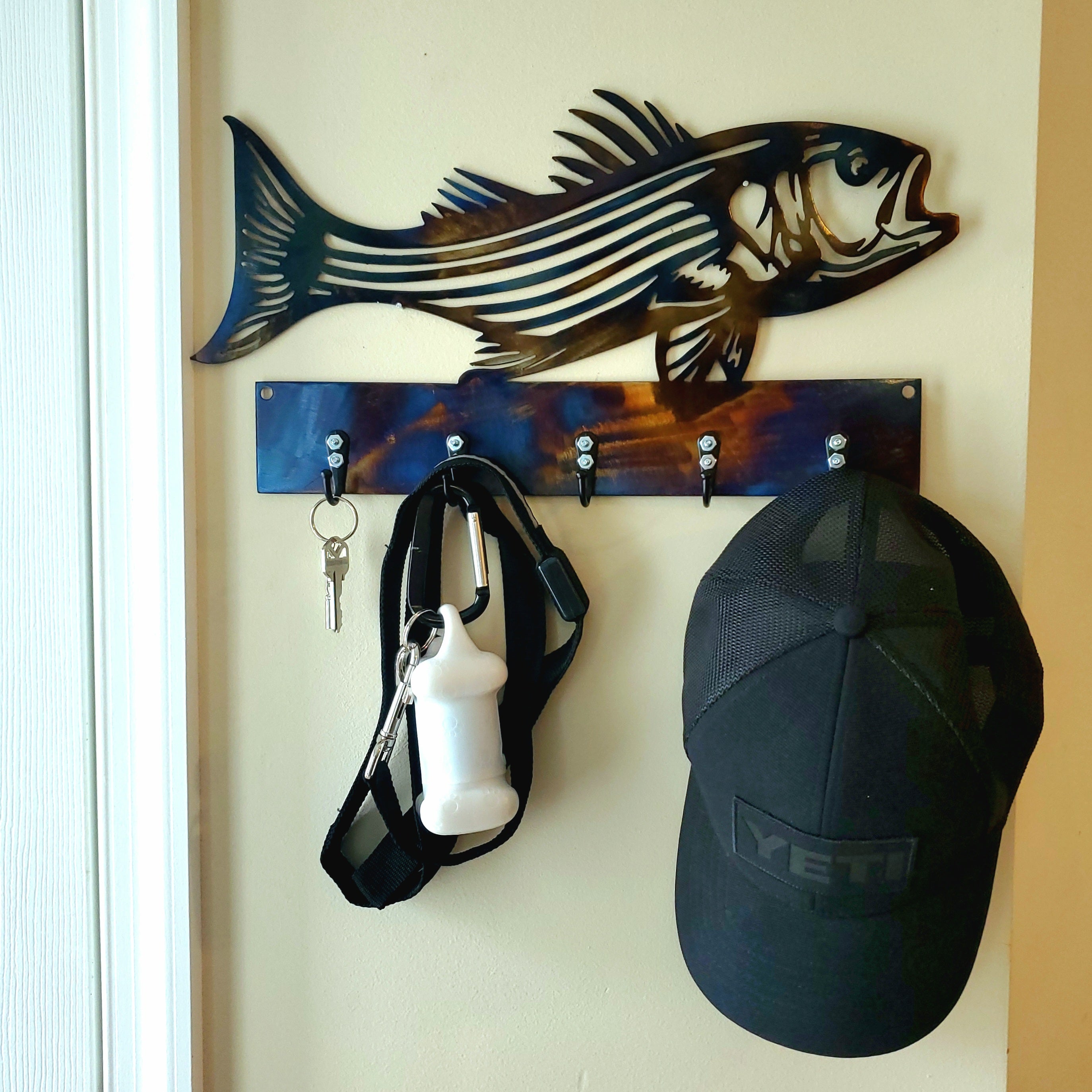 Striped Bass (Rockfish) #2 Key & Leash Hanger