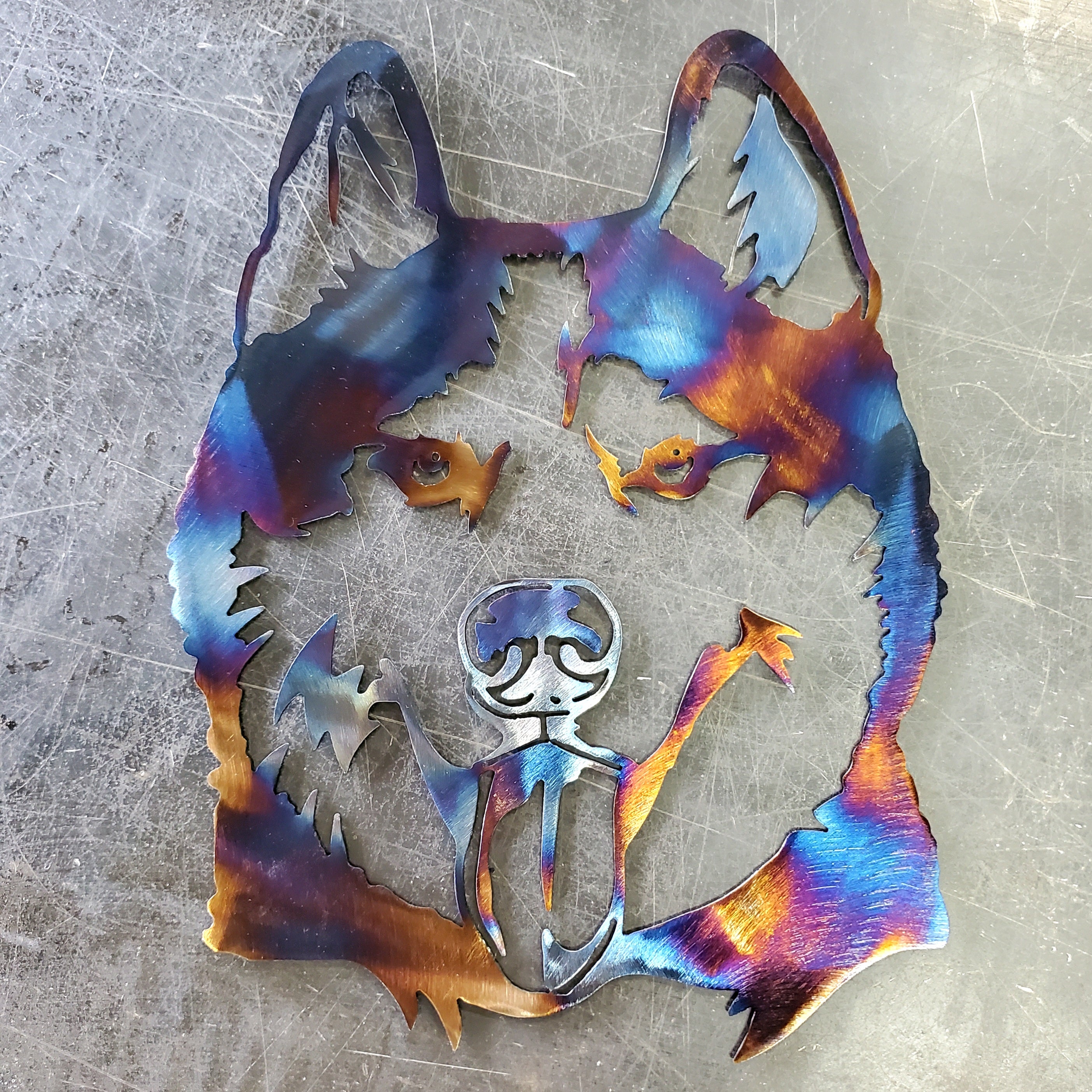 Husky #3 Metal Art