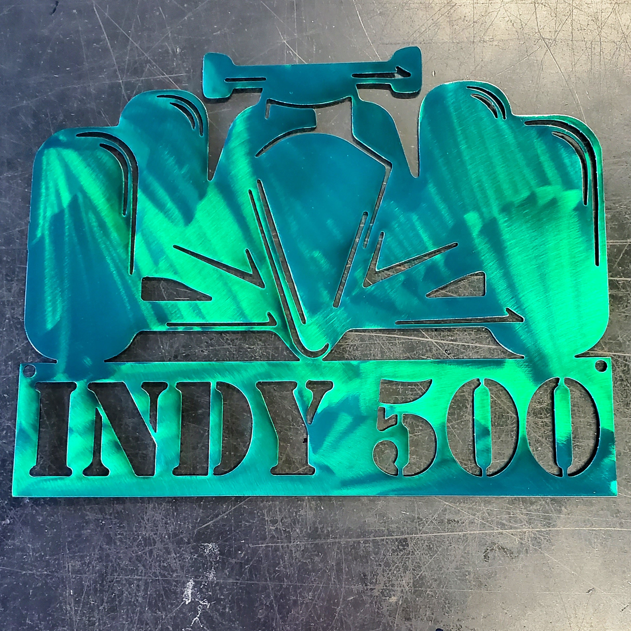 Indy 500 Metal Art