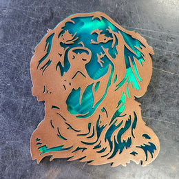 Golden Retriever Metal Wall Art