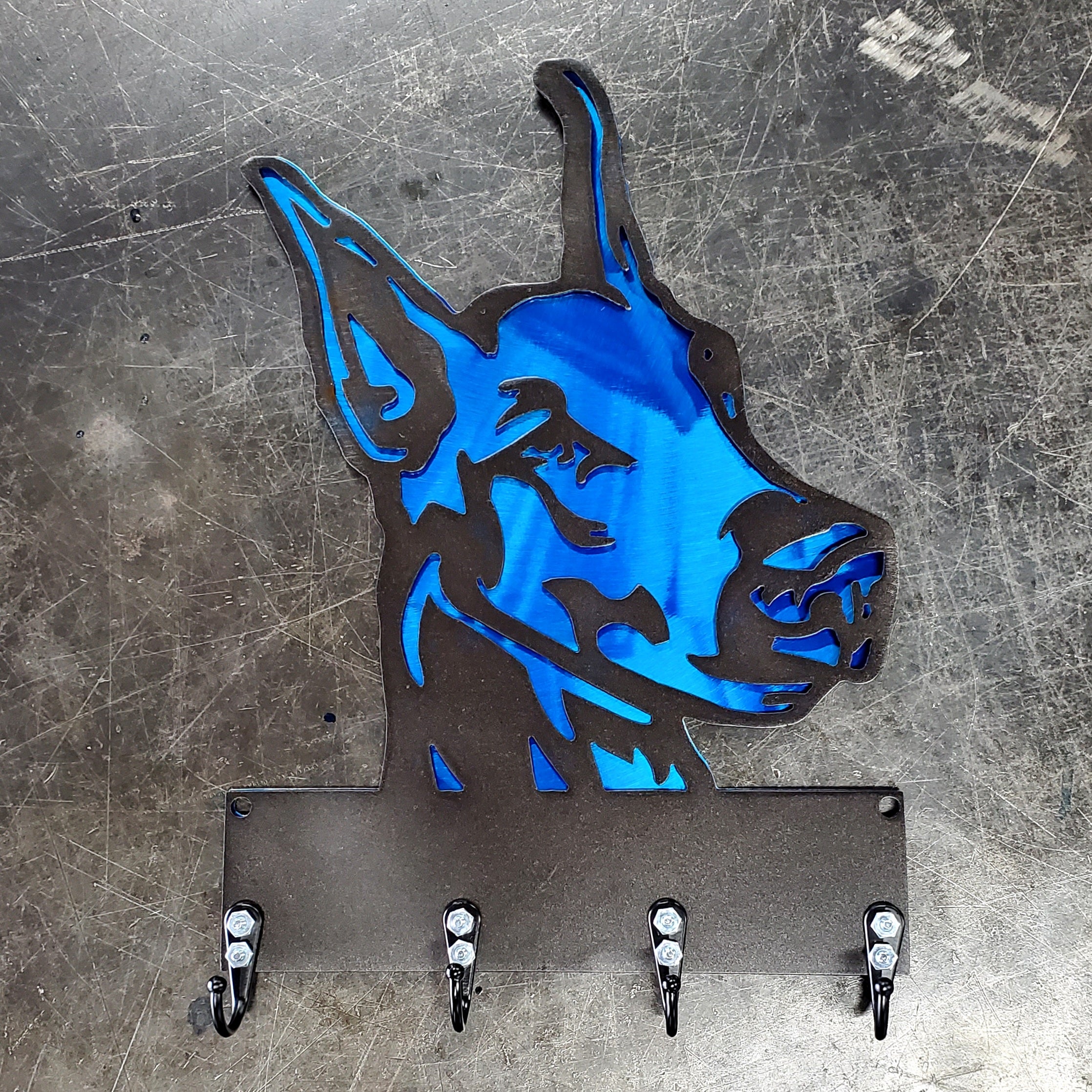 Doberman Pinscher #1 Key & Leash Hanger