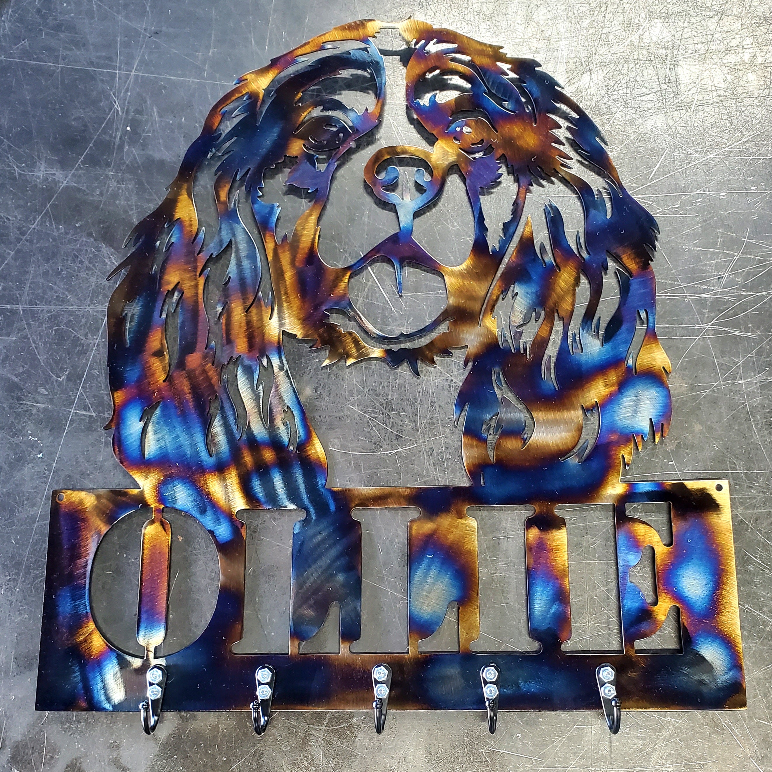 Cavalier King Charles Key & Leash Hanger